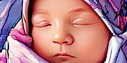 Sadie Lynn is registered to the contest to win money with this photo: baby, blanket, blue, child, closeup, cozy, cute, face, head_covering, infant, peaceful, pink, portrait, purple, resting, sleeping, soft, swaddled, wrapped, young