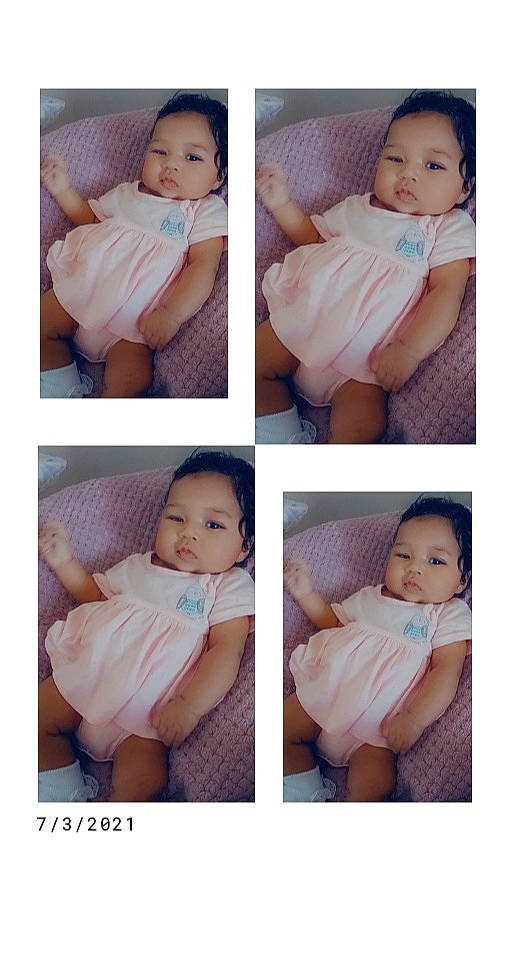 Skylee joined the competition — help win amazing prizes! arm, baby, baby_toddler_clothing, blue, cheek, clothing, comfort, face, facial_expression, gesture, hand, head, human, muscle, person, photograph, product, skin, sleeve, toddler