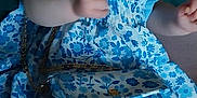 Erina a rejoint le concours — aidez-le/la à gagner de superbes lots ! baby, child, smiling, blue_dress, floral_pattern, purse, happy, sitting, cute, innocent, portrait, indoor, soft_lighting, person, young_child, joyful, clothing, accessory, cheerful, baby_girl