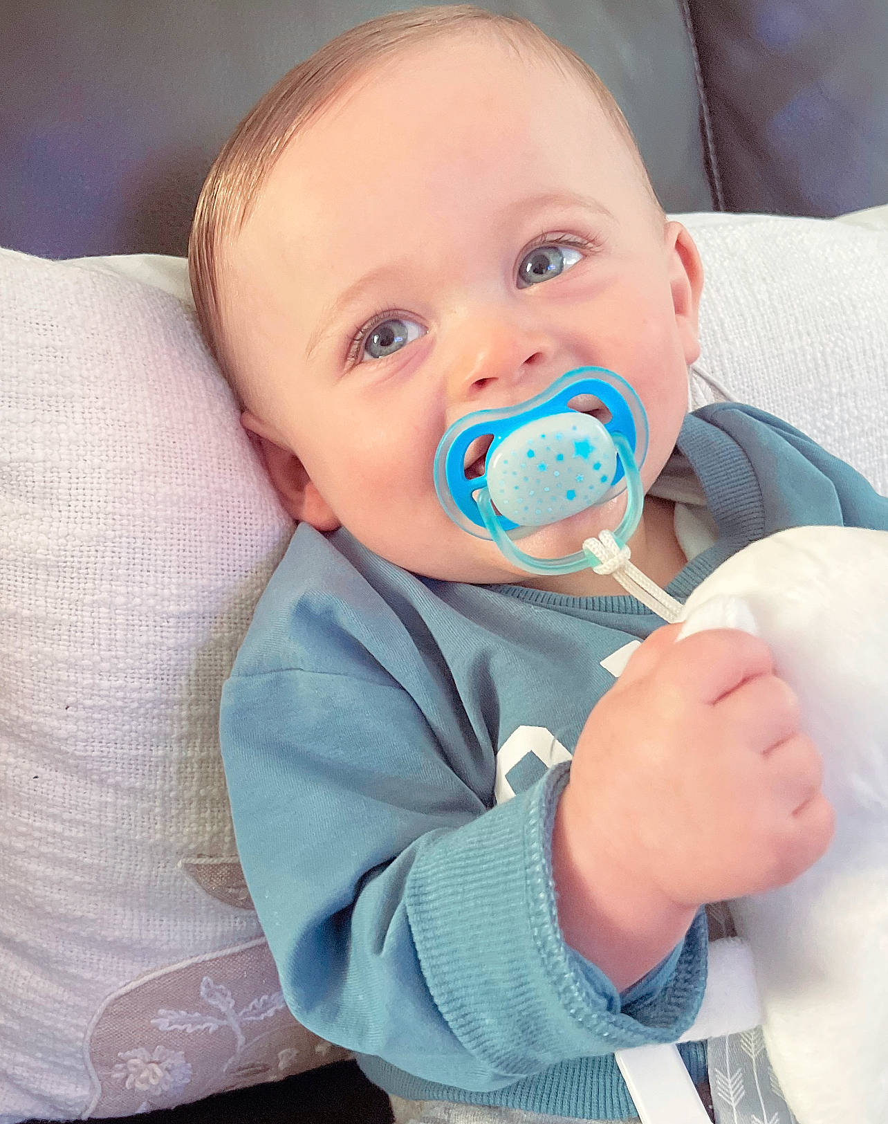 Giovanni joined the competition — help win amazing prizes! azure, baby, baby_products, baby_toddler_clothing, cheek, child, comfort, electric_blue, finger, fun, happy, linens, nail, nose, person, portrait_photography, sitting, sleeve, tie, toddler