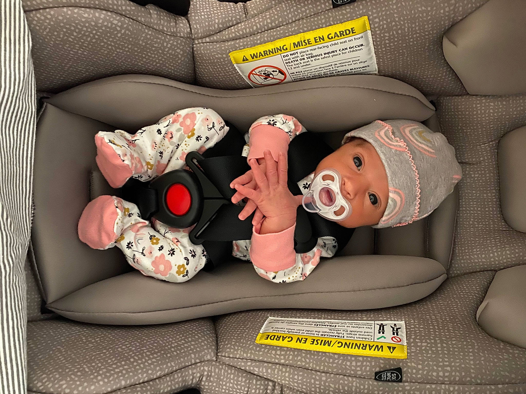 Jaylani is registered to the contest to win money with this photo: auto_part, baby, baby_in_car_seat, birth, car, car_seat, child, comfort, furniture, headwear, person