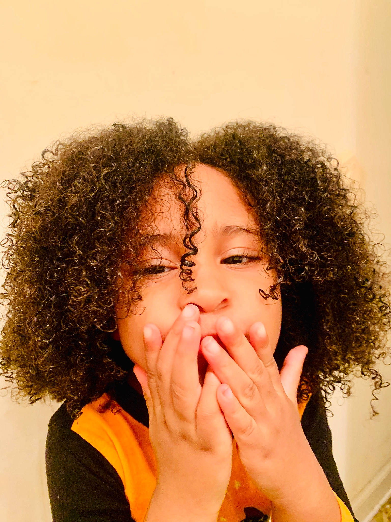 Kaylee joined the competition — help win amazing prizes! cheek, chin, ear, eyebrow, eyelash, facial_expression, finger, flash_photography, forehead, gesture, hair, happy, jheri_curl, lip, mouth, neck, nose, person, ringlet, skin