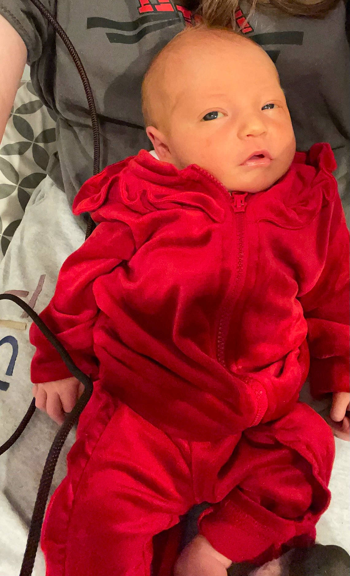 Tatum joined the competition — help win amazing prizes! baby, baby_toddler_clothing, cheek, comfort, cool, face, head, joint, linens, lip, magenta, mouth, neck, nose, person, pink, red, skin, sleeve, toddler