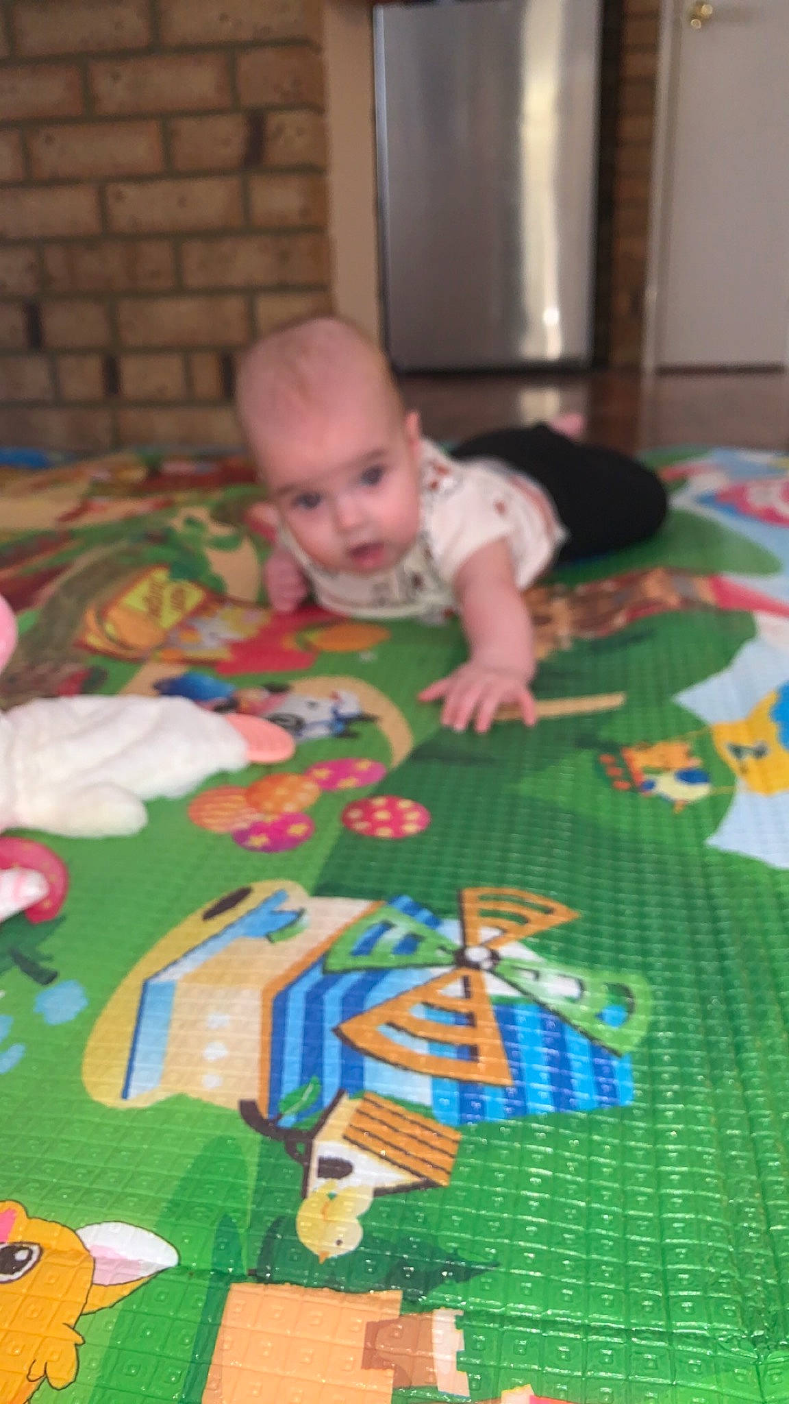 Laylah joined the competition — help win amazing prizes! baby, baby_products, baby_toys, child, educational_toy, floor, flooring, fun, hardwood, indoor_games_and_sports, leisure, linens, people, person, play, playmat, product, room, toddler, toy