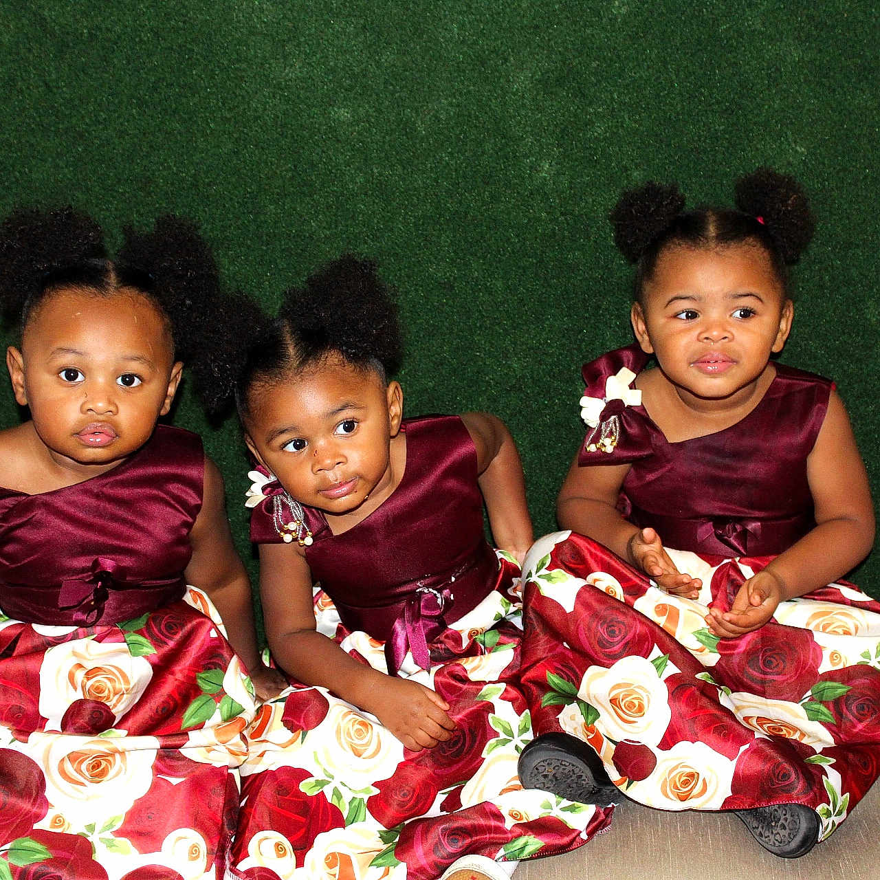 Zaniya Zaleah Zakyra is registered to the contest to win money with this photo: baby, child, clothing, couch, dress, face, fashion, female, flower, flowerarrangement, formalwear, furniture, girl, gown, head, people, person, photography, plant, portrait