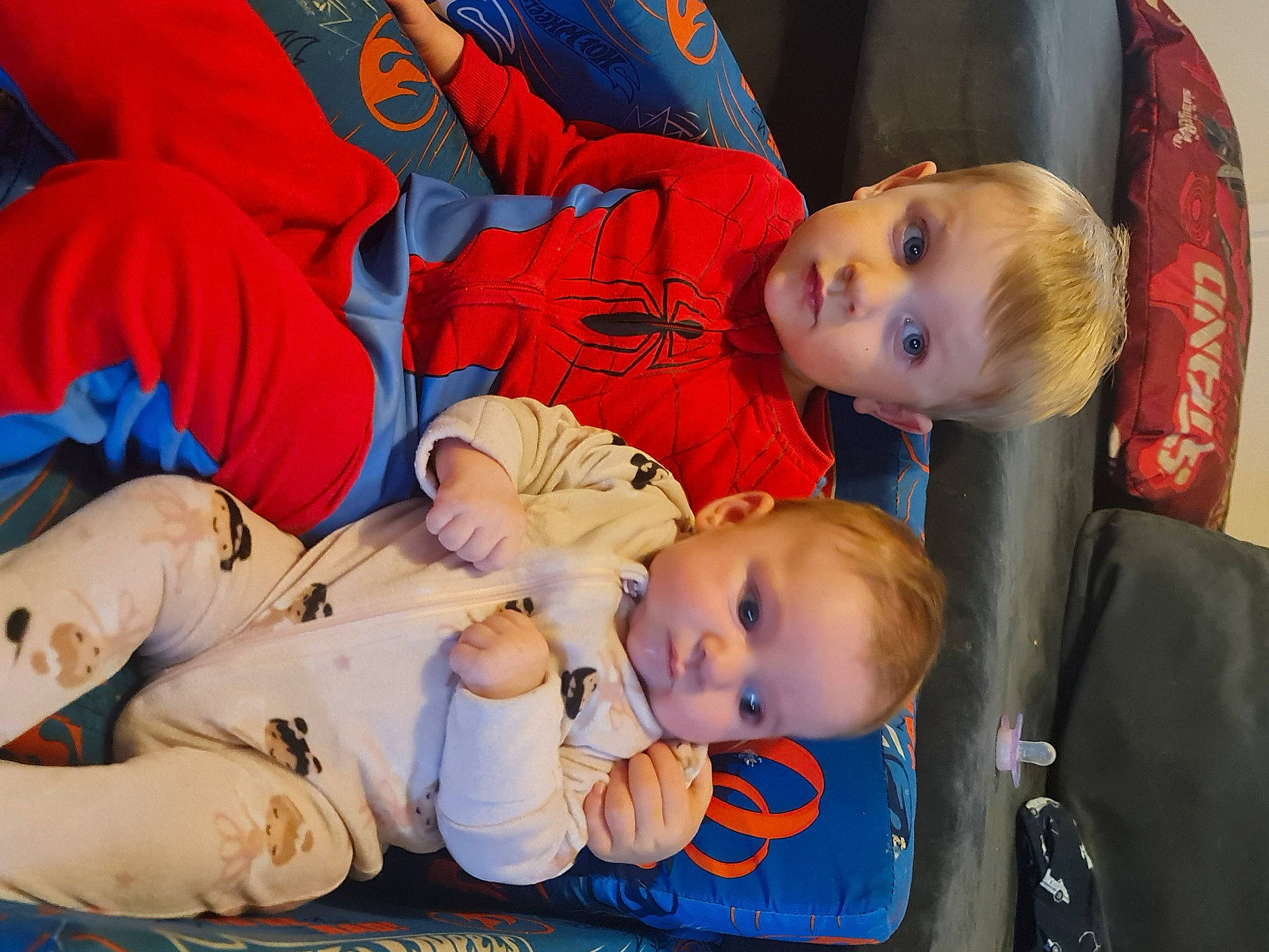 Harper is registered to the contest to win money with this photo: baby, baby_products, baby_toddler_clothing, child, comfort, electric_blue, event, fun, happy, leisure, orange, people, person, room, sitting, smile, toddler