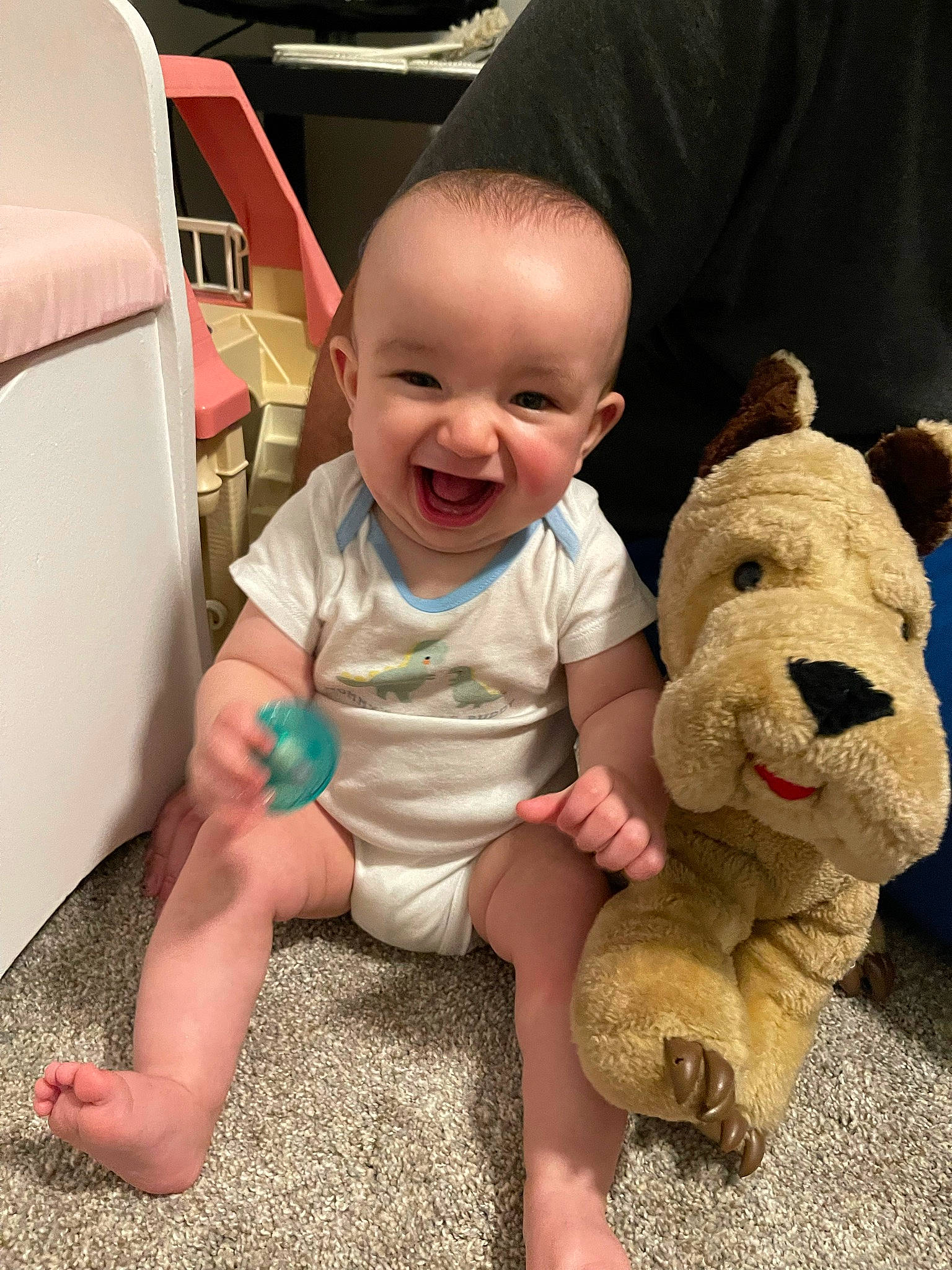 Kaden joined the competition — help win amazing prizes! baby, baby_toddler_clothing, child, cool, finger, fun, grass, hairstyle, hand, happy, human, joy, lap, nose, person, skin, sleeve, smile, t_shirt, thumb