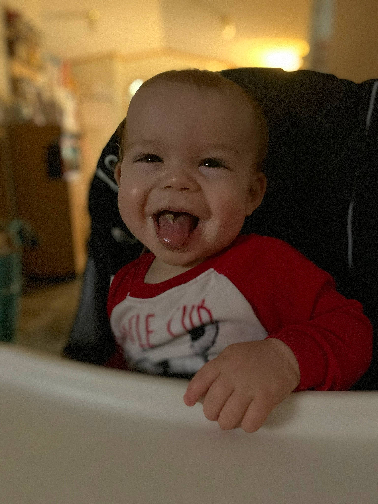 Stanley is registered to the contest to win money with this photo: baby, cheek, child, chin, face, facial_expression, fun, happy, head, laugh, mouth, nose, person, skin, smile, toddler