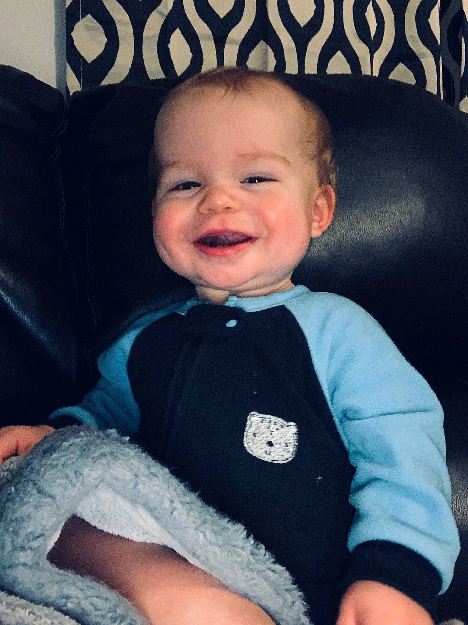 Stanley joined the competition — help win amazing prizes! arm, baby, baby_products, cheek, child, chin, cool, ear, eye, face, facial_expression, furniture, head, joy, leg, person, sitting, skin, sleeve, smile