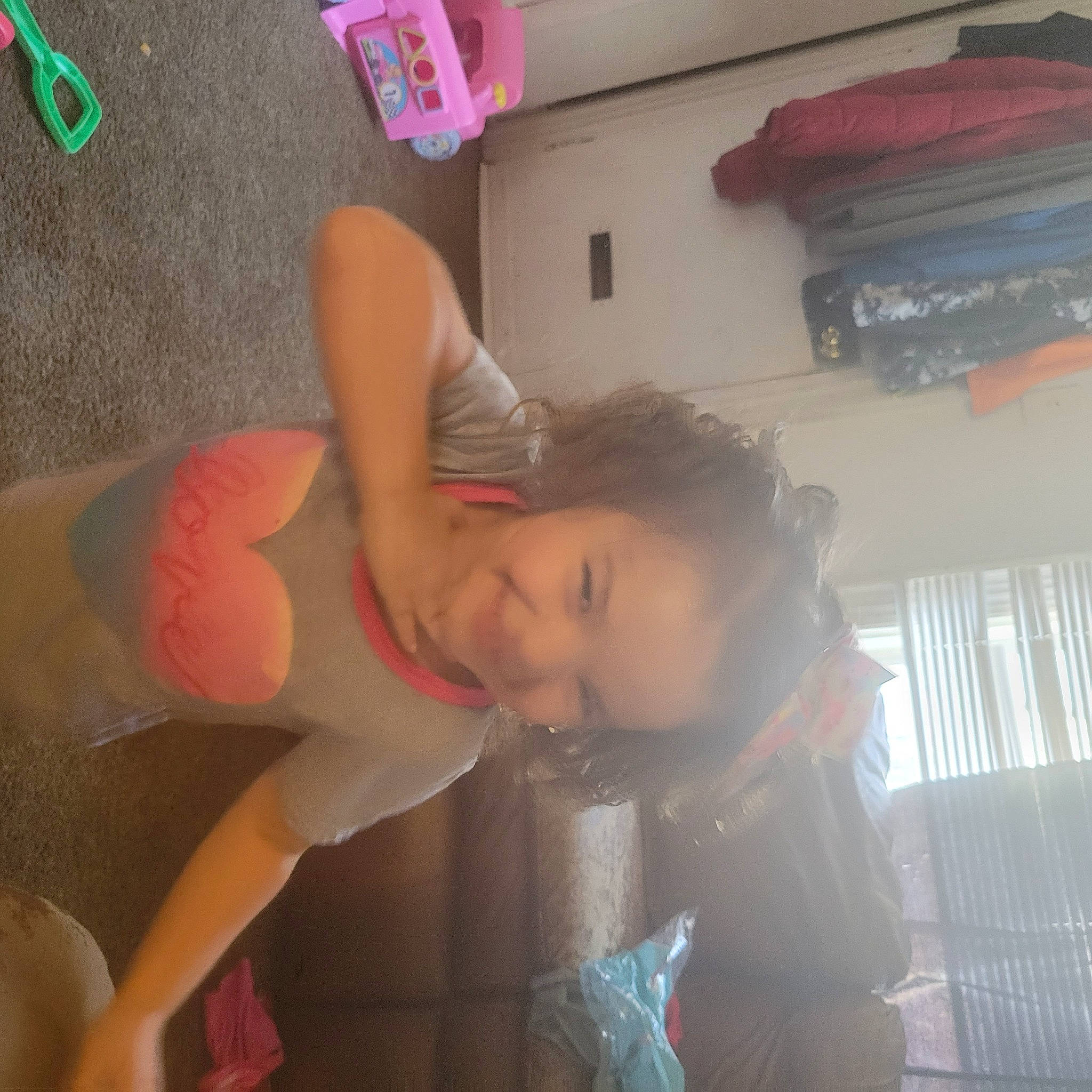 Jazmine joined the competition — help win amazing prizes! abdomen, bathing, chest, elbow, flesh, fun, happy, human_leg, joint, joy, knee, leisure, magenta, mouth, person, room, shoulder, sitting, smile, thigh