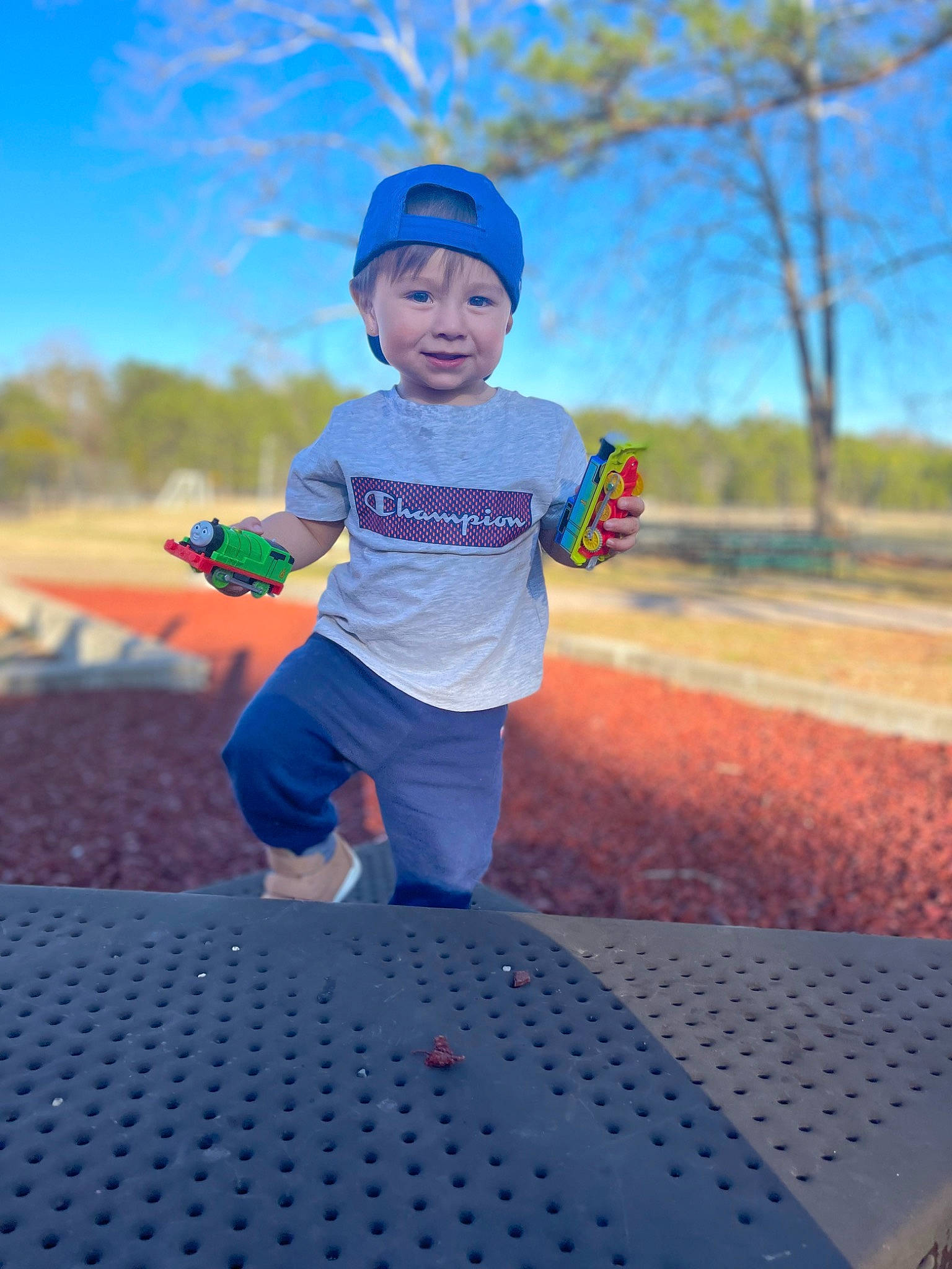 Legend joined the competition — help win amazing prizes! asphalt, baseball_cap, cap, child, electric_blue, fun, grass, happy, hat, headwear, landscape, leisure, people_in_nature, person, recreation, roof, running, shorts, sky, t_shirt