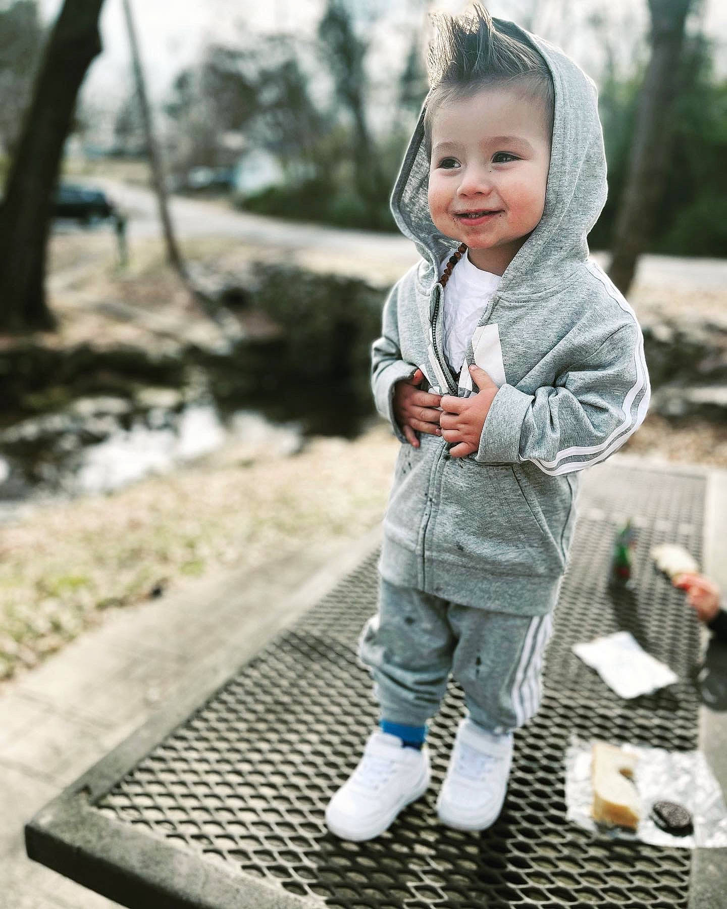 Legend joined the competition — help win amazing prizes! baby, beauty, child, face, grass, happy, jacket, joy, leaf, leisure, outerwear, people_in_nature, person, photograph, plant, skin, sleeve, smile, standing, street_fashion