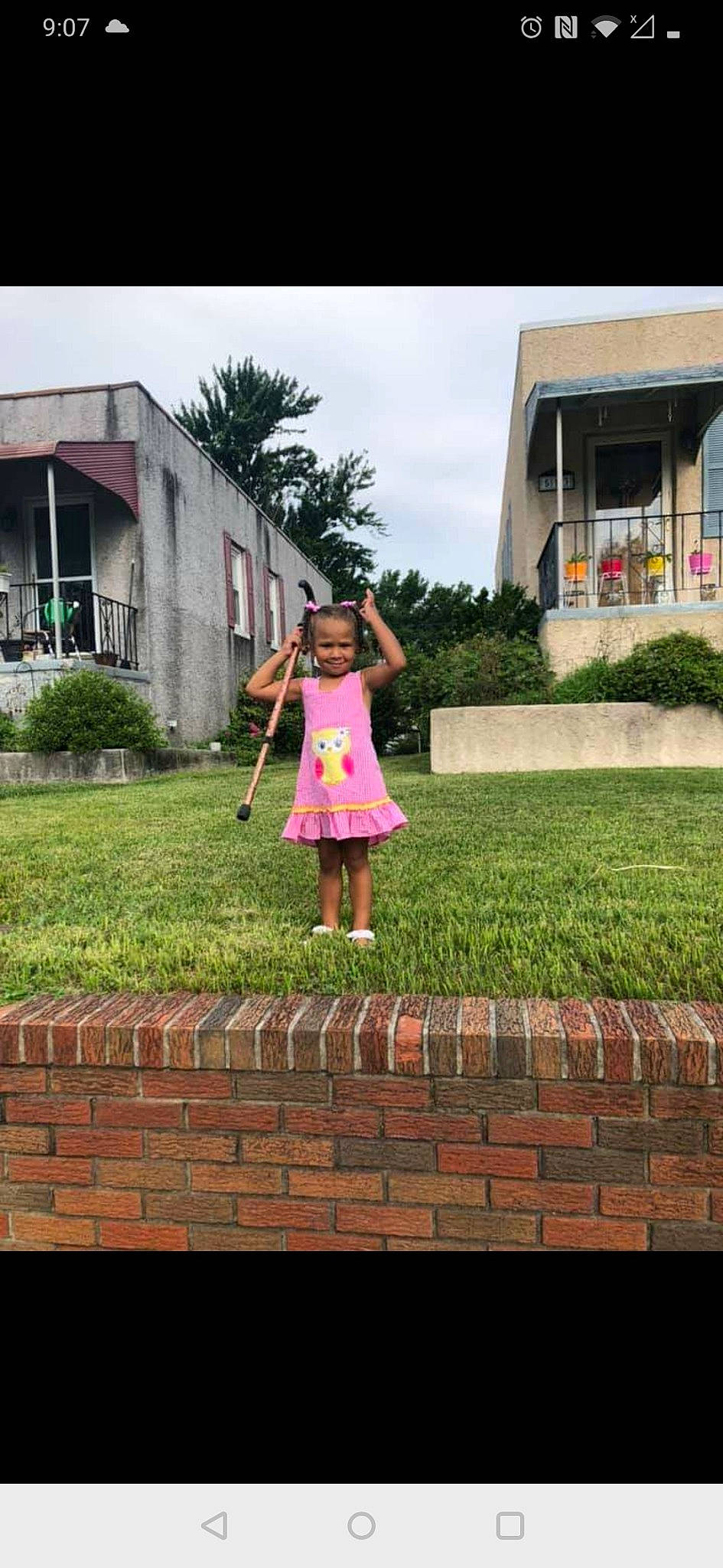 Natalyah joined the competition — help win amazing prizes! child, dress, fashion, fun, grass, house, joy, lawn, person, photography, pink, plant, snapshot, summer, tree, vacation
