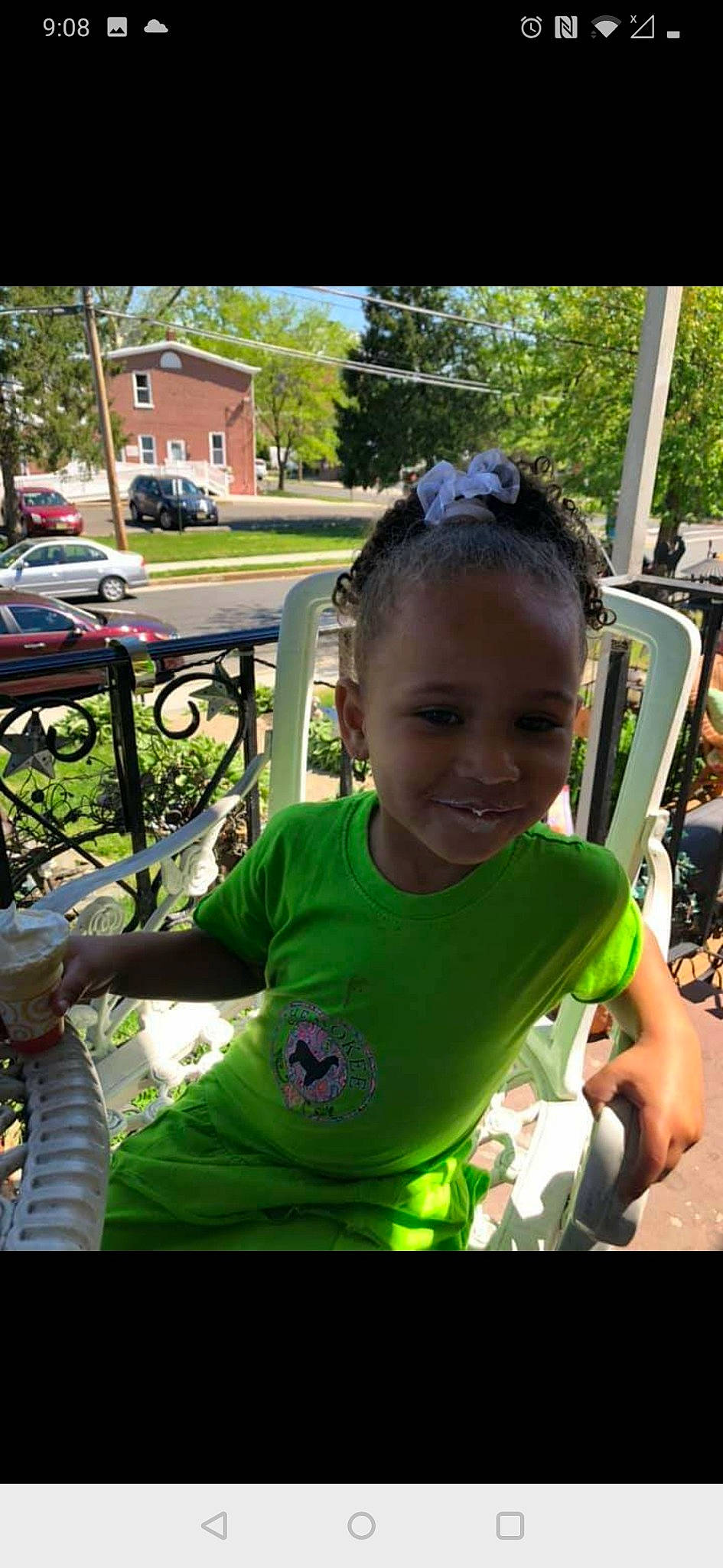 Natalyah is registered to the contest to win money with this photo: child, green, joy, person, play, playground, smile, toddler