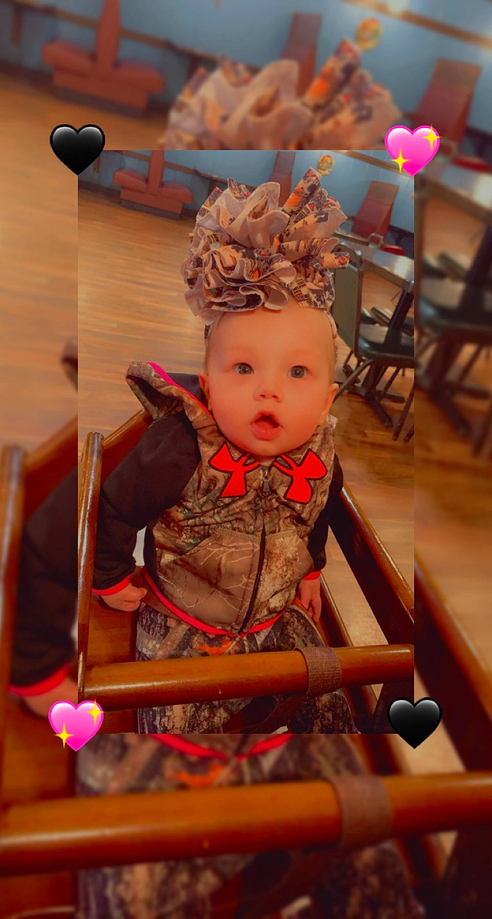 Maddison joined the competition — help win amazing prizes! baby, chair, child, costume, crown, dress, event, eye, fashion_accessory, fashion_design, fun, hair_accessory, happy, headpiece, peach, person, room, sitting, surprise, toddler