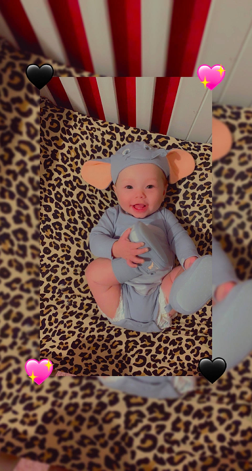 Maddison joined the competition — help win amazing prizes! baby, baby_products, baby_toddler_clothing, child, costume_hat, event, fashion_accessory, flag_of_the_united_states, happy, headwear, holiday, party_supply, pattern, peach, person, pink, sitting, sleeve, sock, textile