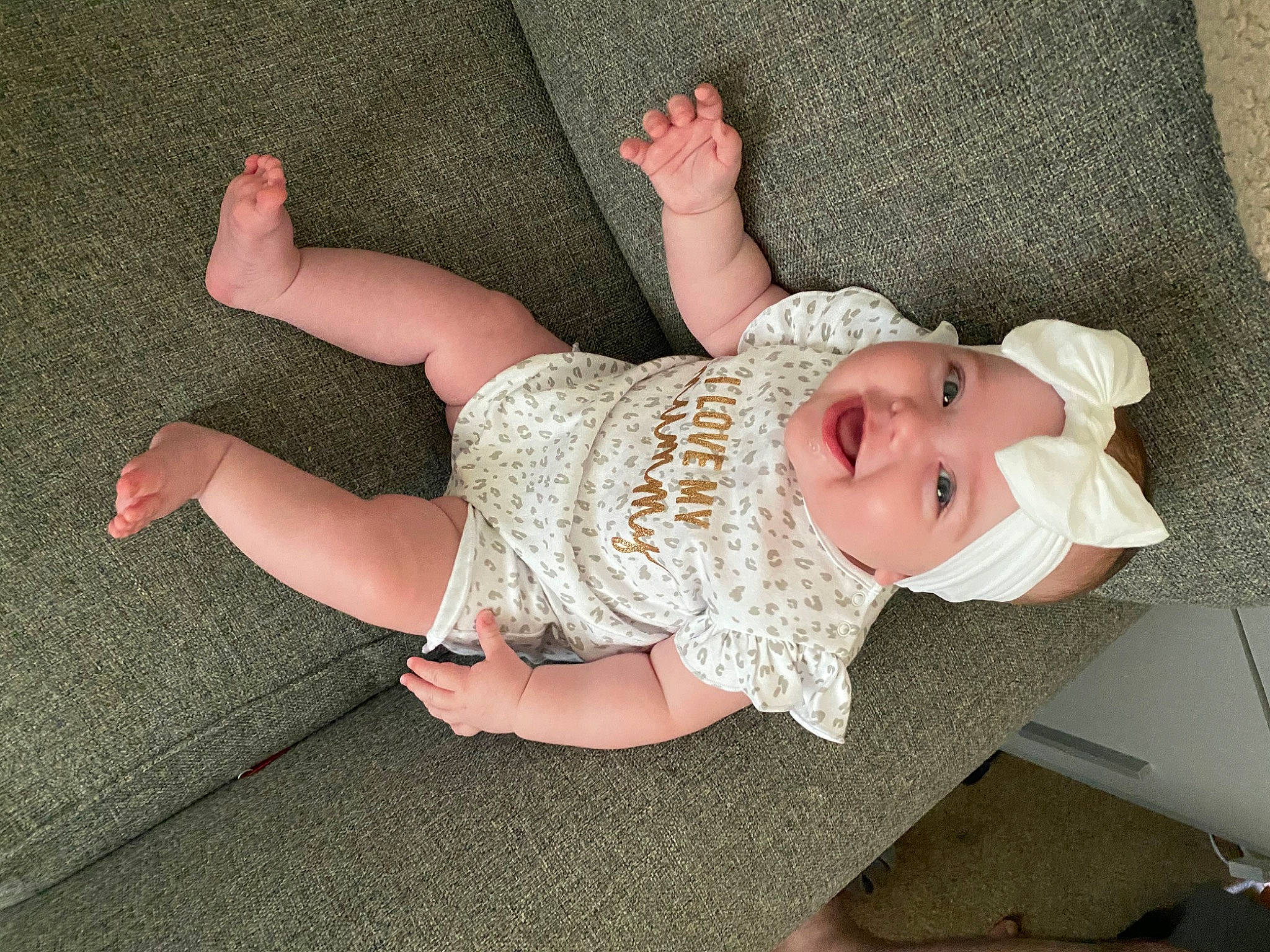 Phoebe joined the competition — help win amazing prizes! arm, baby, barefoot, child, finger, foot, headwear, joy, leg, person, toddler
