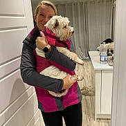 Rocket is registered to the contest to win money with this photo: canidae, carnivore, companion_dog, dog, dog_breed, dog_supply, event, fawn, fur, happy, leggings, photograph, selfie, smile, snapshot, sporting_group, street_fashion, t_shirt, thigh, toy_dog