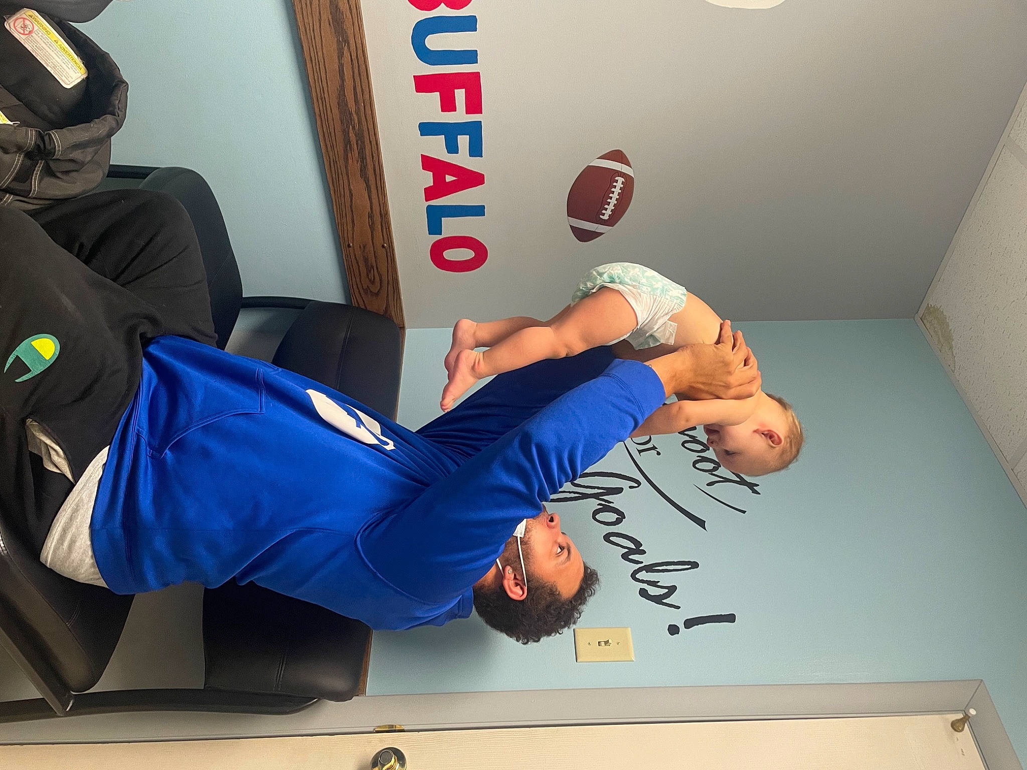 Loyalty joined the competition — help win amazing prizes! ball, comfort, competition_event, elbow, electric_blue, football, joint, knee, logo, person, player, room, sitting, sports, sports_equipment, sports_uniform, sportswear, t_shirt, thigh