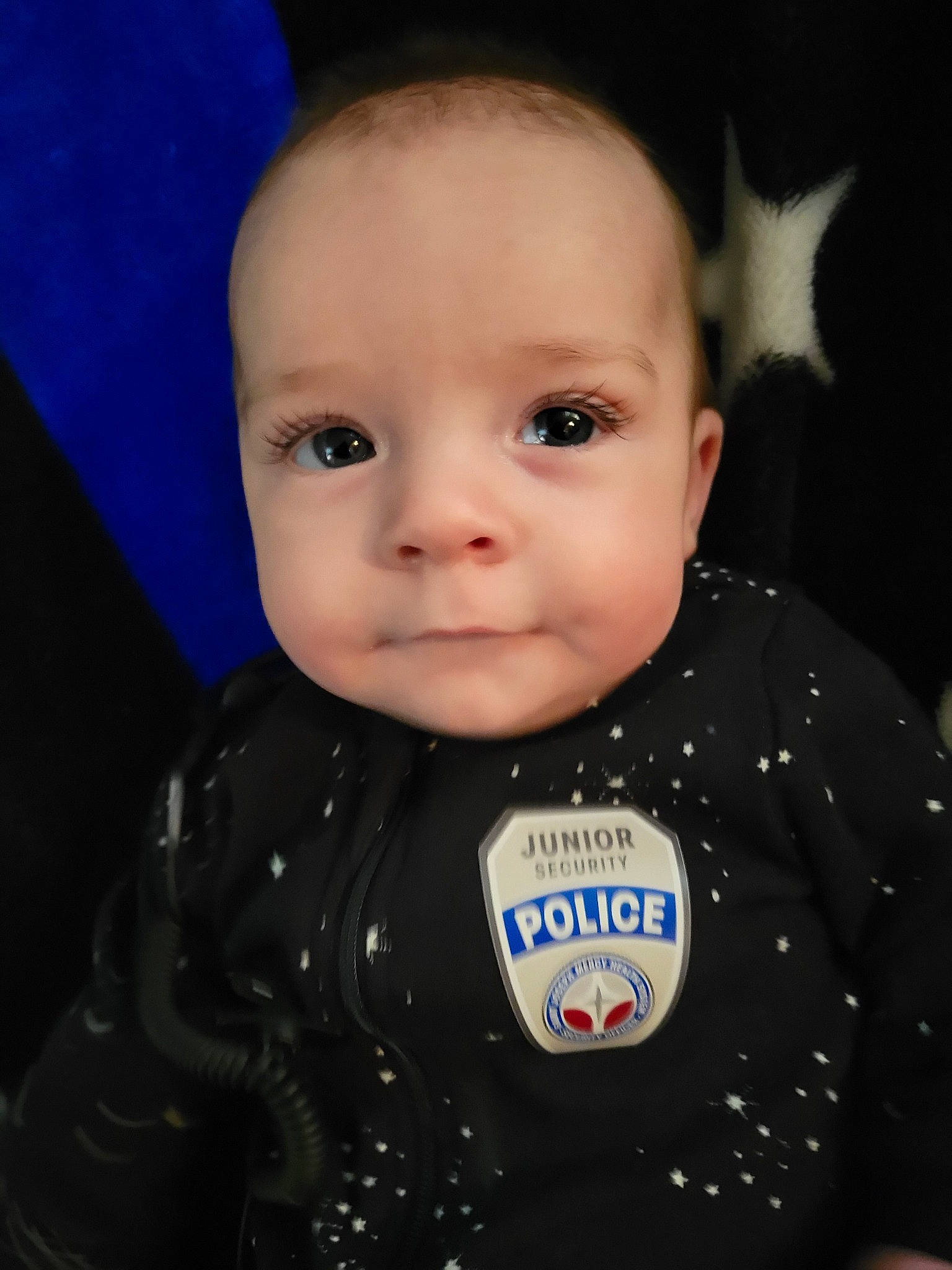 Evander joined the competition — help win amazing prizes! baby, baby_toddler_clothing, cheek, child, collar, cool, dress_shirt, electric_blue, flash_photography, formal_wear, iris, jacket, nose, outerwear, person, personal_protective_equipment, sleeve, smile, t_shirt, toddler