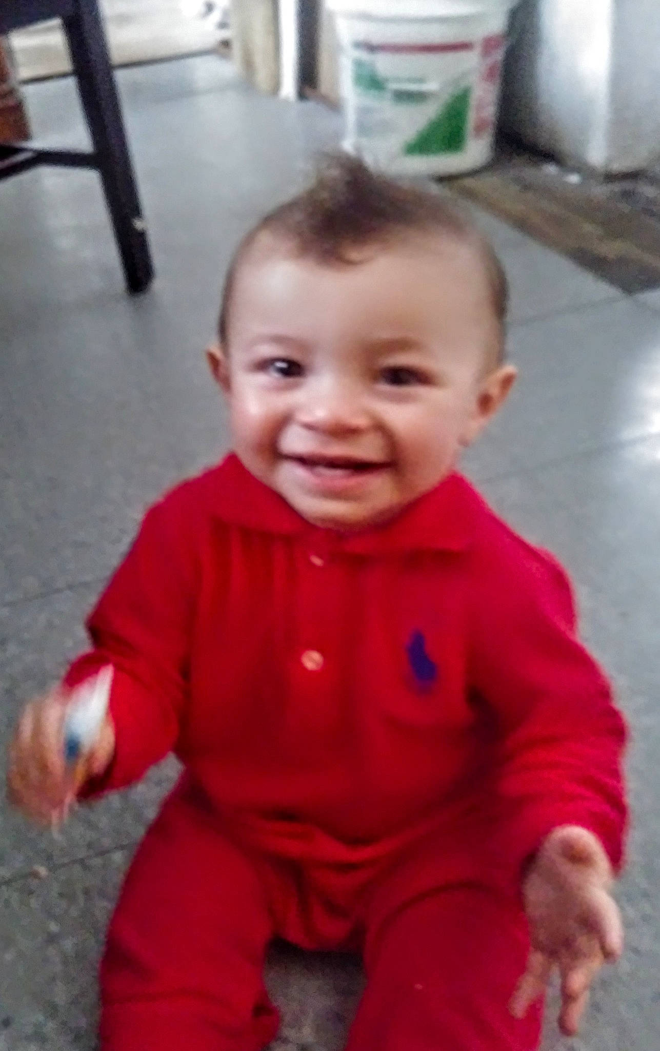 Soel joined the competition — help win amazing prizes! baby, baby_products, cheek, child, face, facial_expression, head, joy, lip, mouth, outerwear, person, play, sitting, skin, smile, standing, toddler