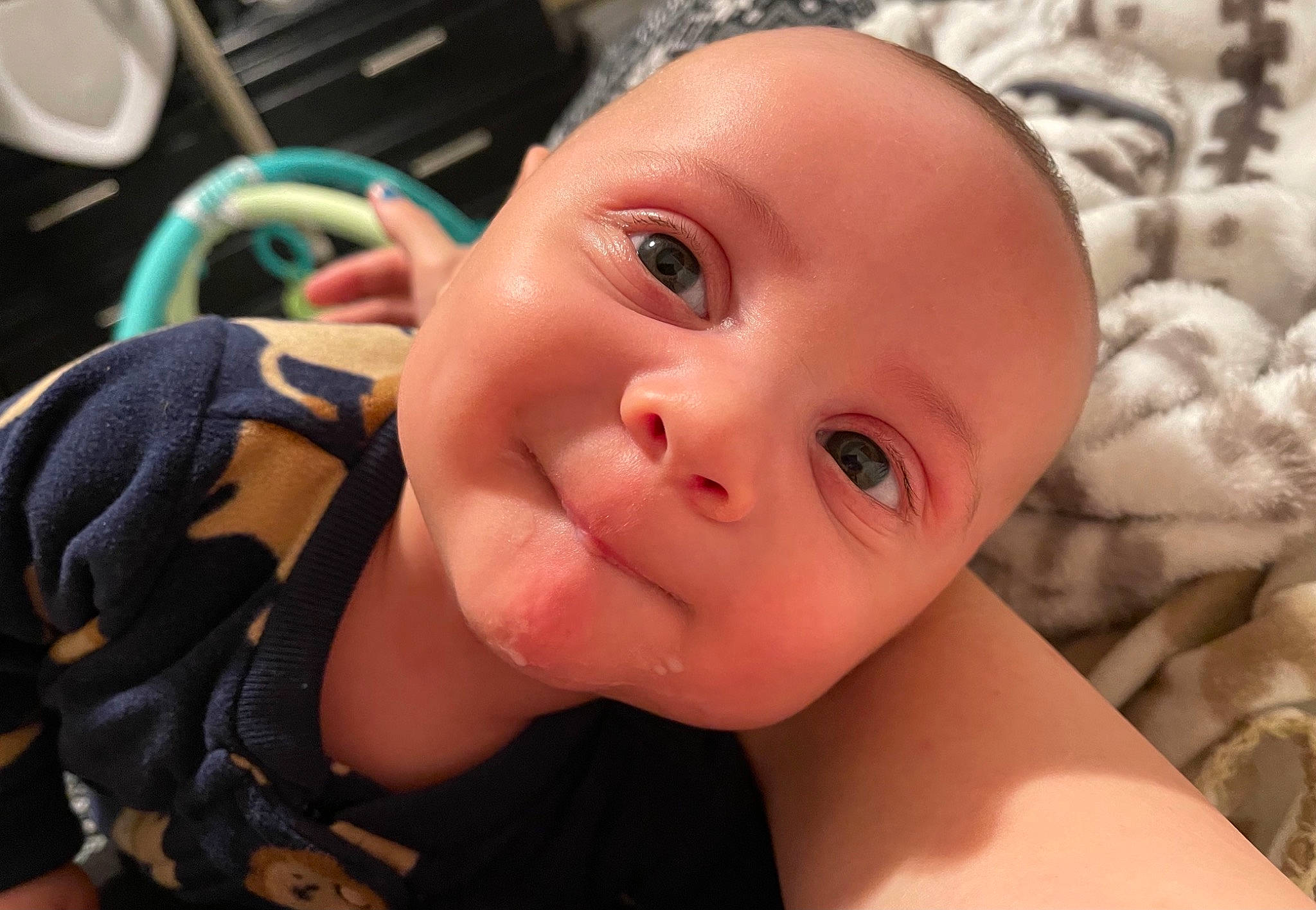Haiden joined the competition — help win amazing prizes! baby, cheek, child, ear, eye, eyebrow, eyelash, forehead, fun, gesture, happy, iris, lip, mouth, nose, person, product, skin, smile, thumb