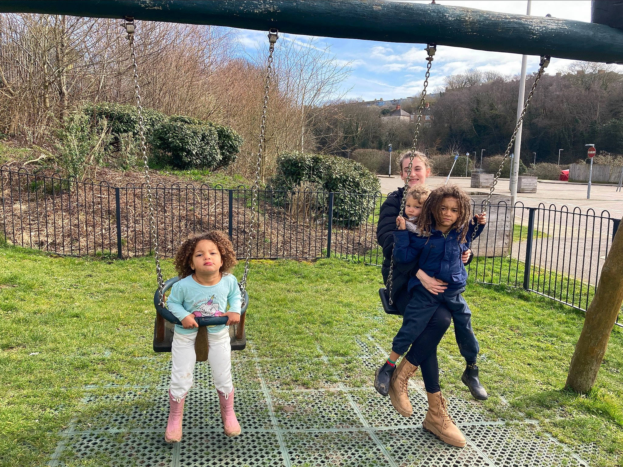 Cataleya joined the competition — help win amazing prizes! botany, fence, fun, grass, grass_family, happy, joy, landscape, leaf, leisure, mammal, morning, nature, people_in_nature, person, plant, recreation, sky, swing, tree