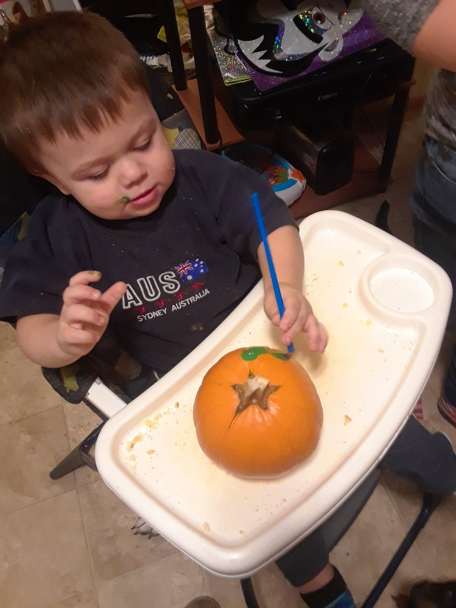 Donte joined the competition — help win amazing prizes! child, cuisine, dessert, eating, food, person, pumpkin, toddler