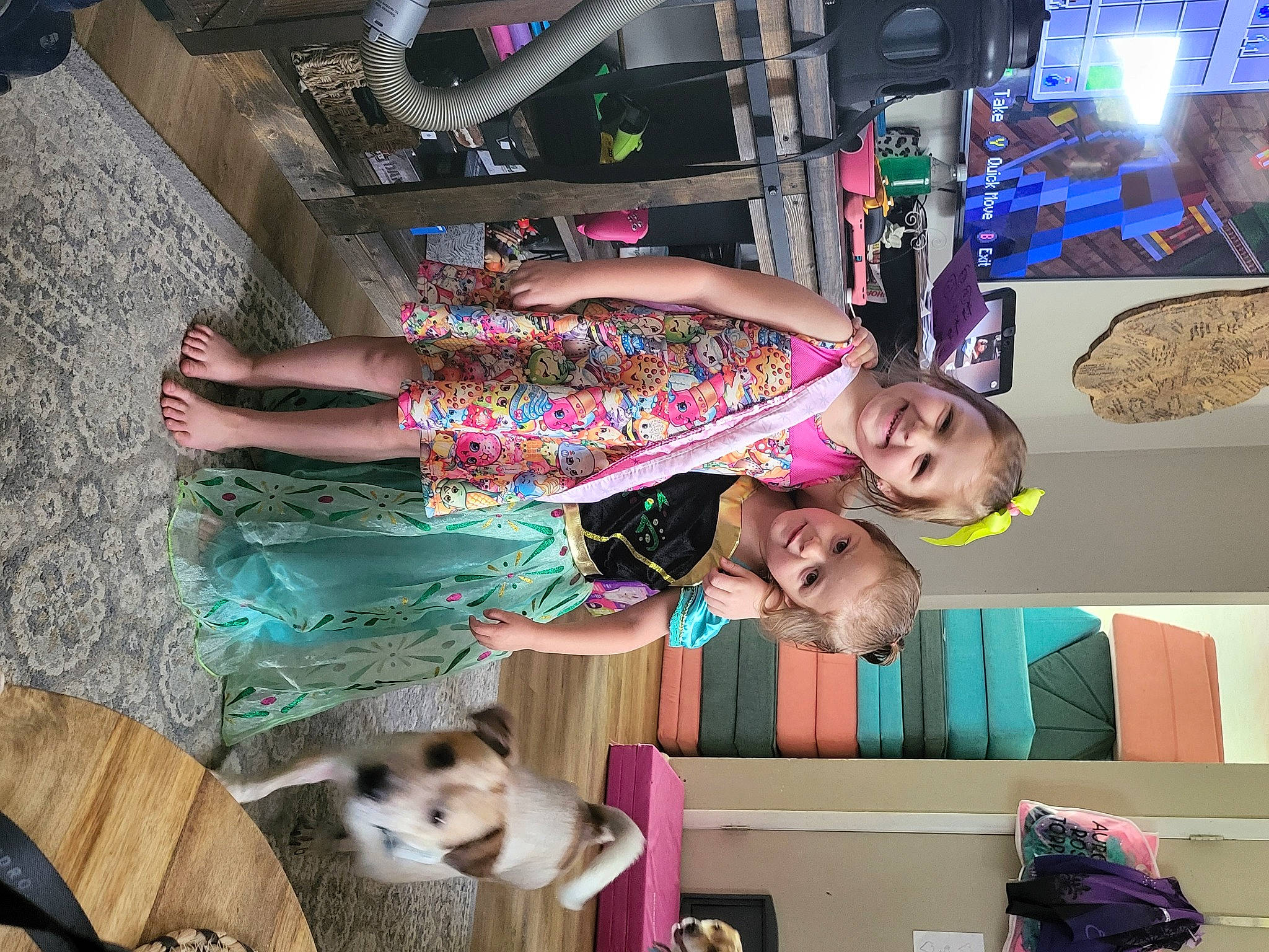 Adaline joined the competition — help win amazing prizes! child, companion_dog, dog_breed, fun, fur, happy, joy, leisure, person, photography, pink, room, smile, snapshot, spitz, toy_dog