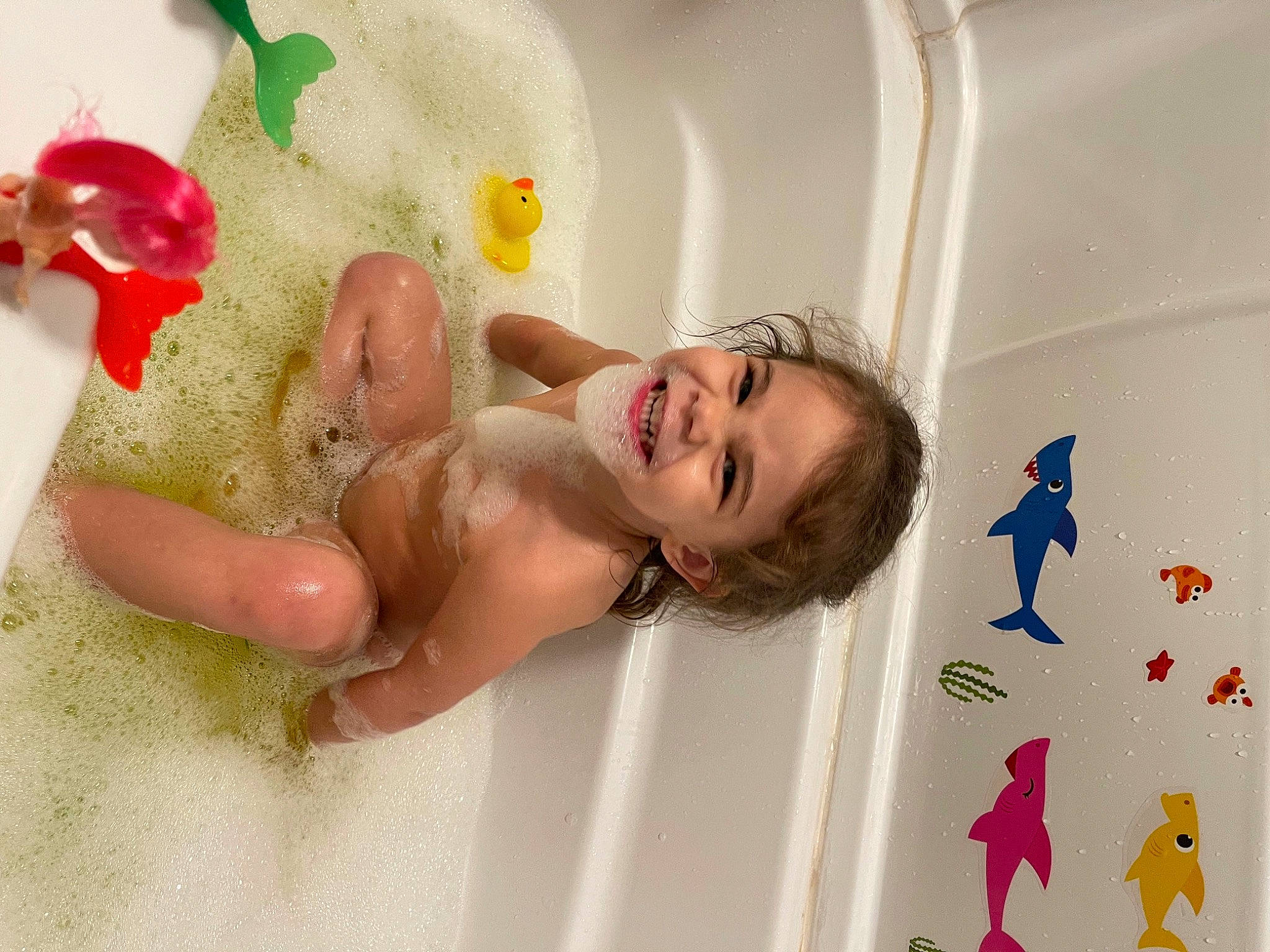 Lydia joined the competition — help win amazing prizes! baby, baby_bathing, baby_products, bath_toy, bathing, bathroom, bathtub, child, facial_expression, finger, fun, happy, joy, leisure, person, petal, pink, plumbing, plumbing_fixture, skin