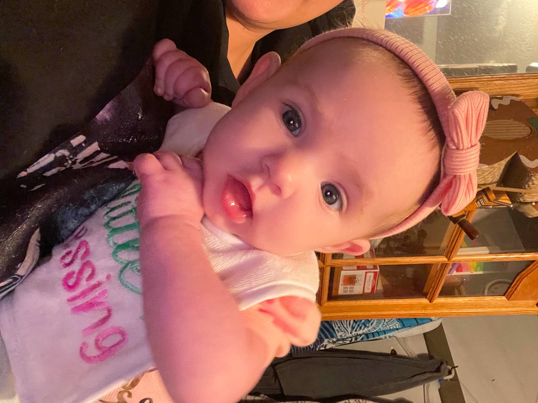 Saphira joined the competition — help win amazing prizes! baby, baby_products, baby_toddler_clothing, cheek, child, chin, ear, eyelash, fun, happy, iris, lip, mouth, nose, person, pink, product, skin, smile, toddler
