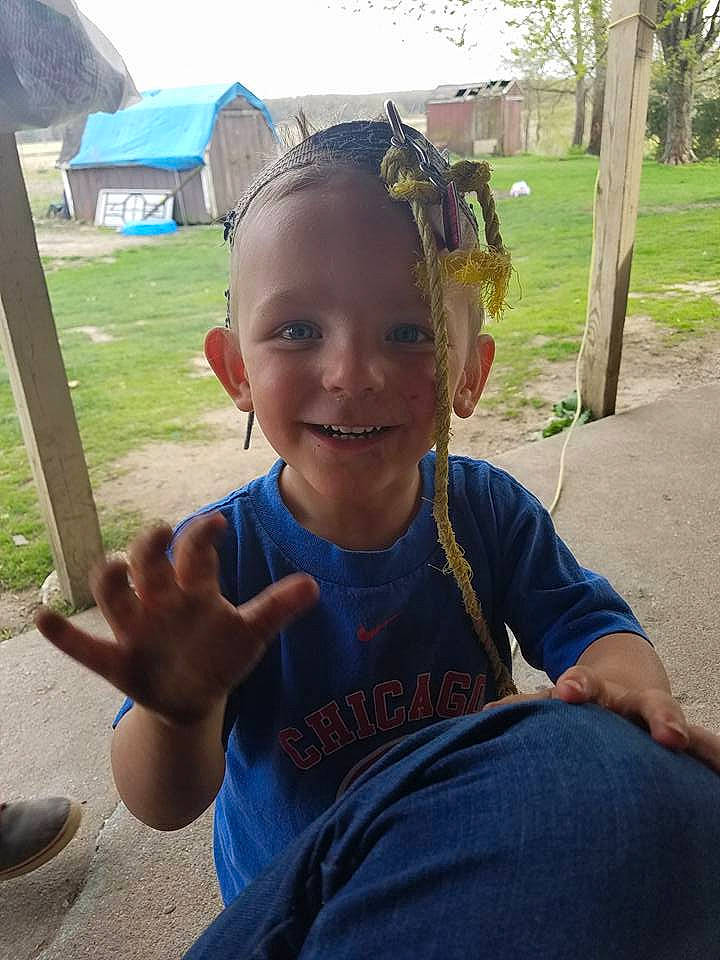 Gaige joined the competition — help win amazing prizes! child, cool, day, face, fun, girl, hairstyle, head, headgear, joy, person, recreation, smile, summer, toddler, tree, vacation