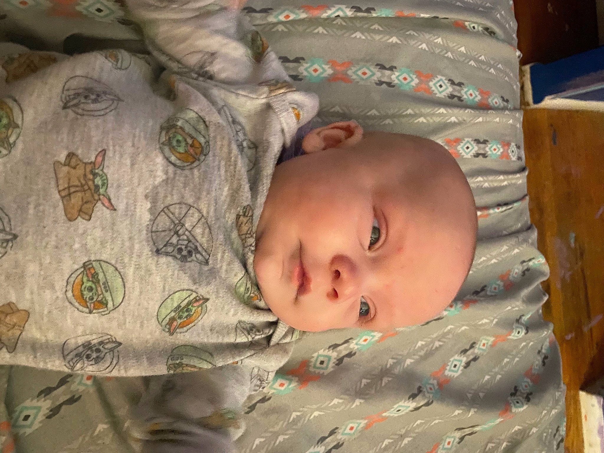 Ricky joined the competition — help win amazing prizes! baby, baby_toddler_clothing, bedding, cheek, child, comfort, eye, face, head, iris, linens, military_camouflage, mouth, nose, pattern, person, skin, sleeve, textile, toddler