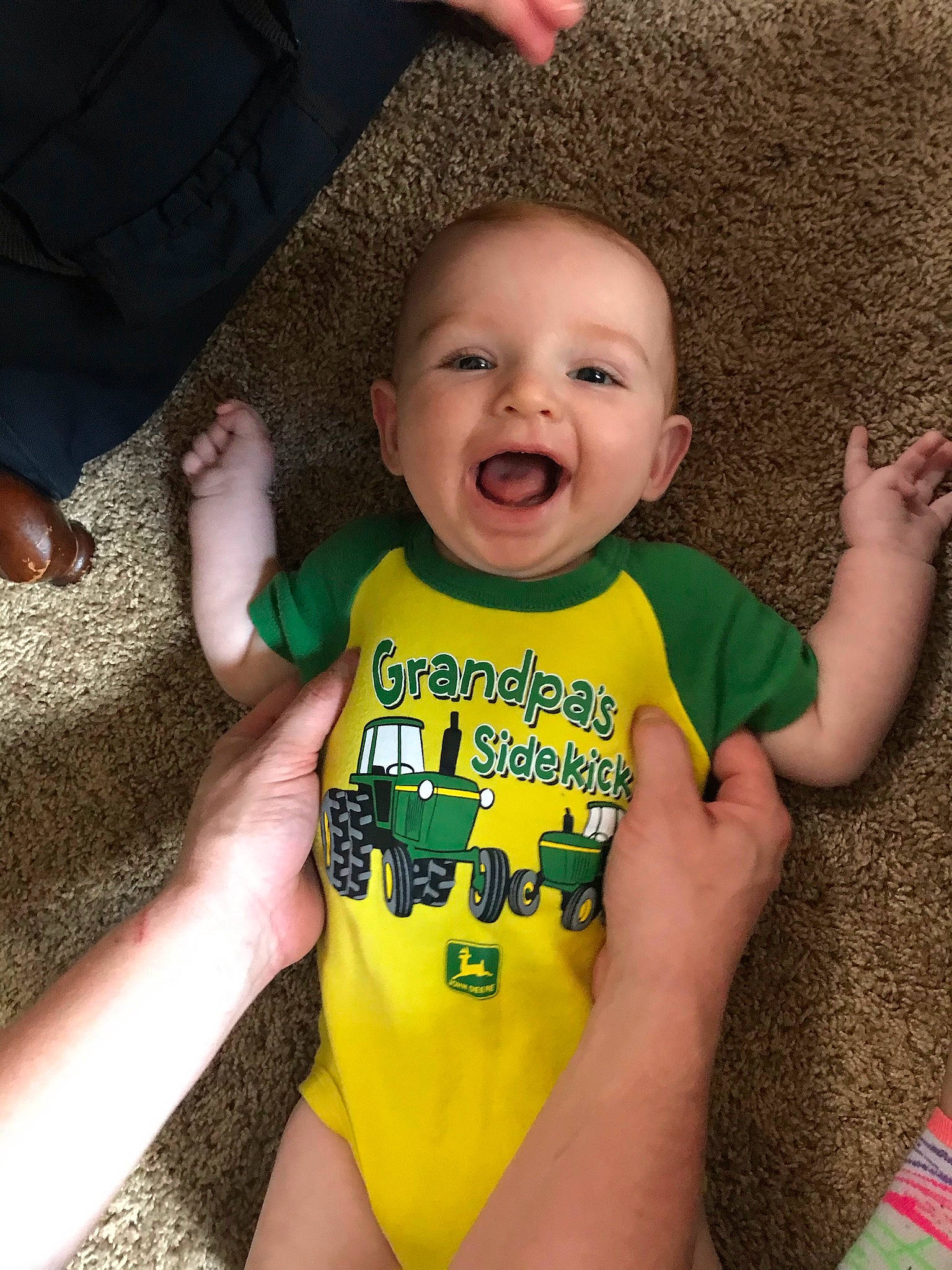 Jude joined the competition — help win amazing prizes! baby, baby_toddler_clothing, cheek, chin, eye, face, gesture, hand, happy, head, human_body, joint, leg, mouth, neck, nose, person, shoulder, skin, sleeve