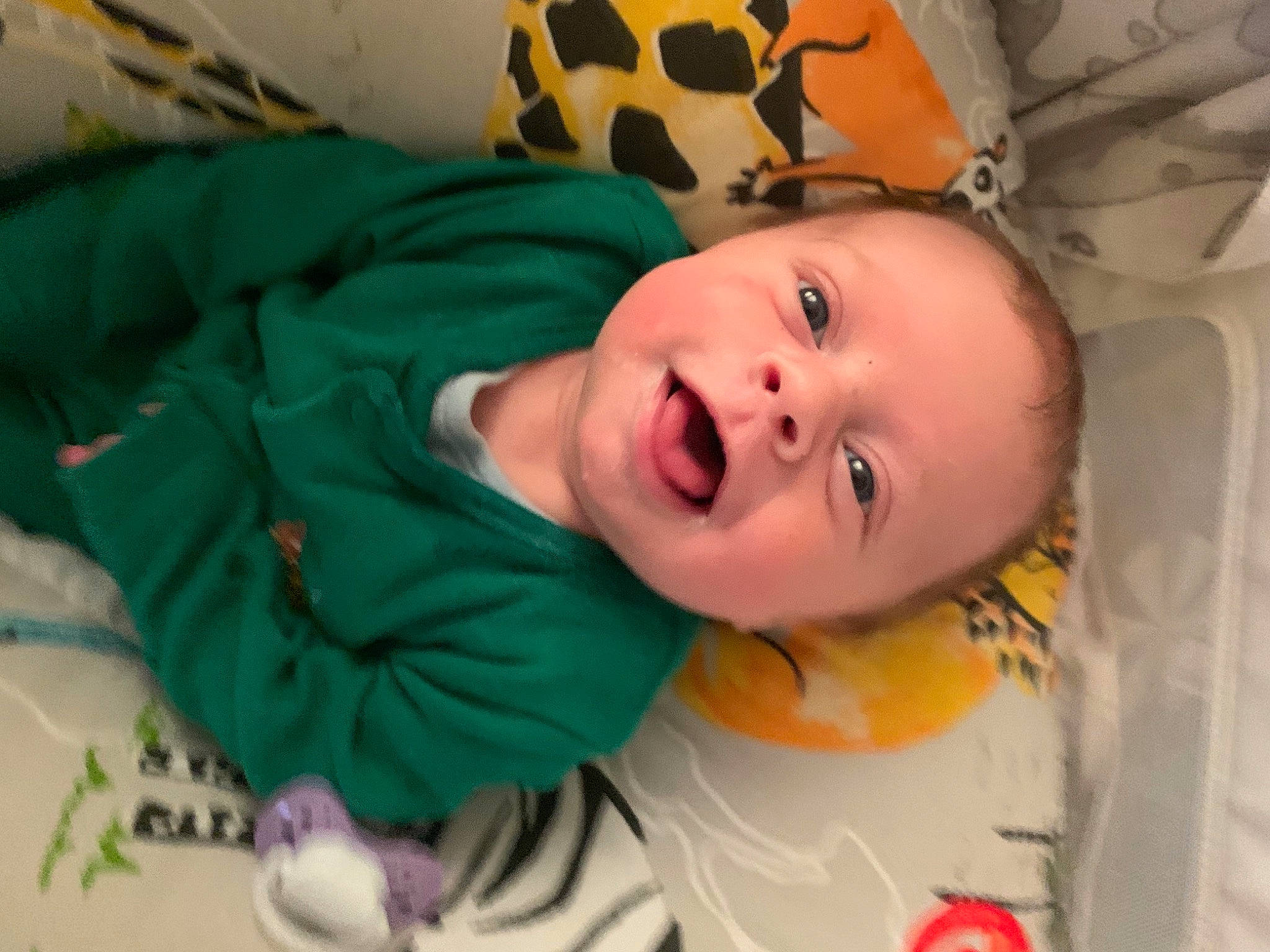 Arthur is registered to the contest to win money with this photo: baby, baby_products, baby_safety, baby_toddler_clothing, cheek, child, comfort, eyebrow, fun, happy, iris, linens, mouth, nose, person, room, smile, toddler, wood