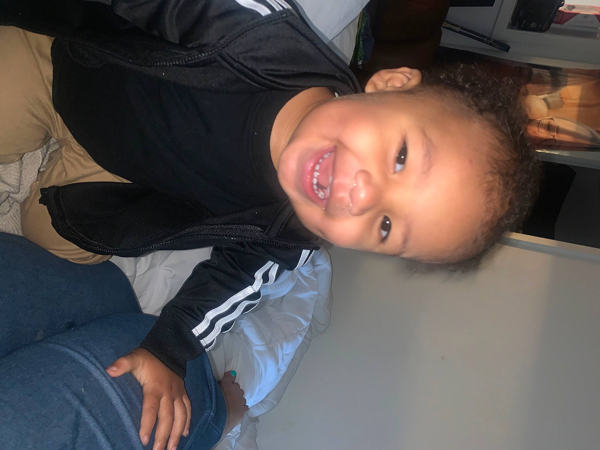 Kendrick joined the competition — help win amazing prizes! cheek, child, comfort, ear, elbow, eye, flash_photography, fun, happy, jaw, joy, laugh, mouth, nose, person, portrait_photography, sitting, smile, toddler