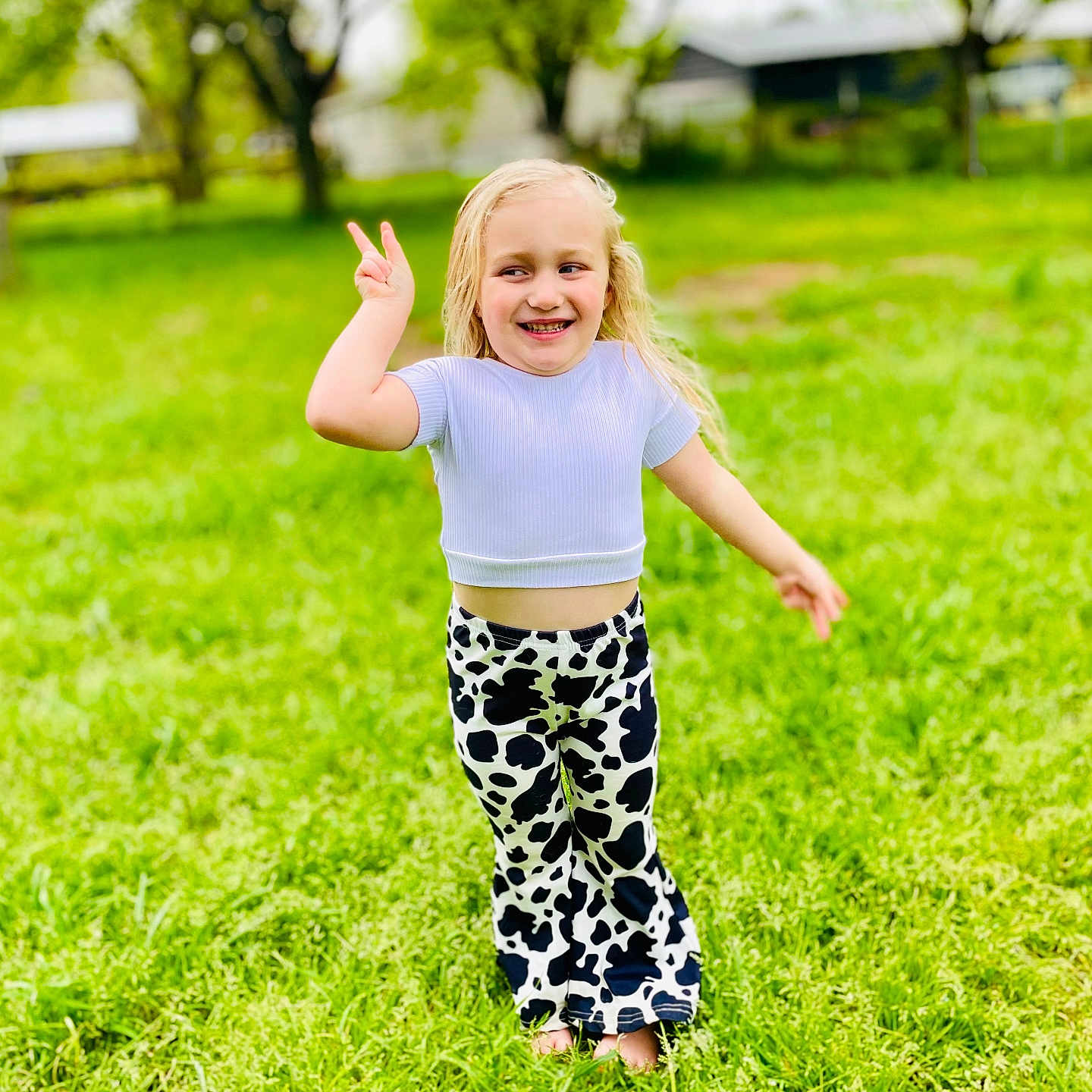 Kinslee joined the competition — help win amazing prizes! baby, babylaughing, backyard, child, clothing, face, female, girl, grass, happy, head, laughing, nature, outdoors, pants, person, photography, plant, portrait, yard