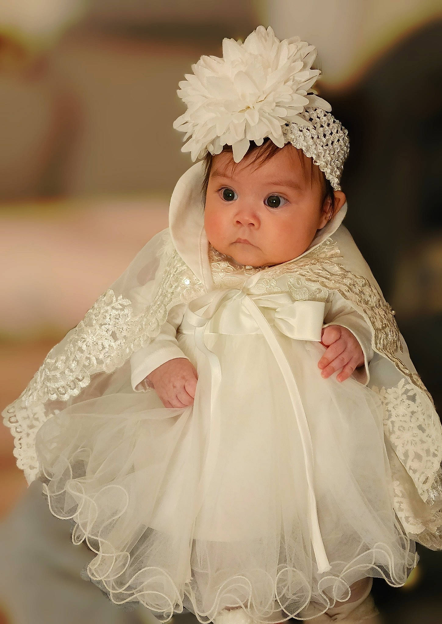 Everly is registered to the contest to win money with this photo: bridal_accessory, doll, dress, embellishment, eye, fashion_design, gown, hairstyle, hand, happy, head, headgear, headpiece, headwear, iris, jewellery, peach, person, pink, skin