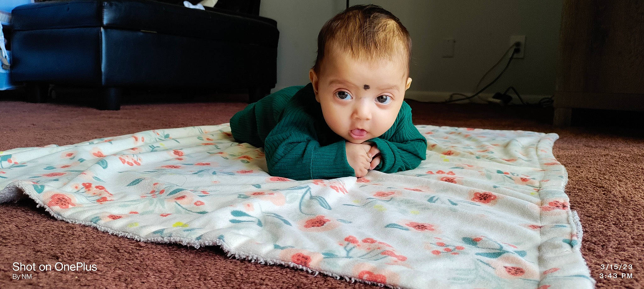 Ashmita joined the competition — help win amazing prizes! baby, baby_toddler_clothing, cabinetry, child, comfort, floor, flooring, fun, grass, happy, linens, luggage_and_bags, mammal, pattern, people, person, room, skin, textile, toddler