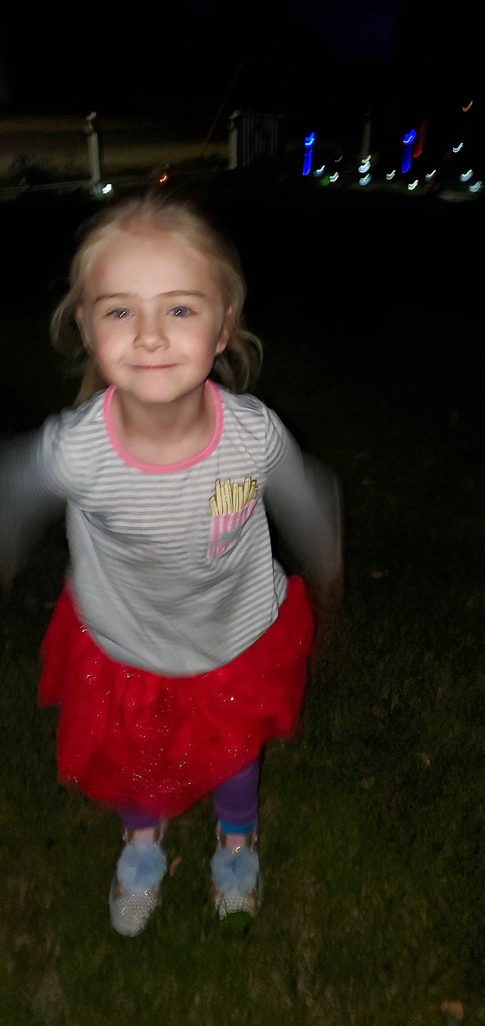 Lola is registered to the contest to win money with this photo: cheek, child, child_model, dress, facial_expression, fun, iris, joy, person, pink, smile, standing, toddler