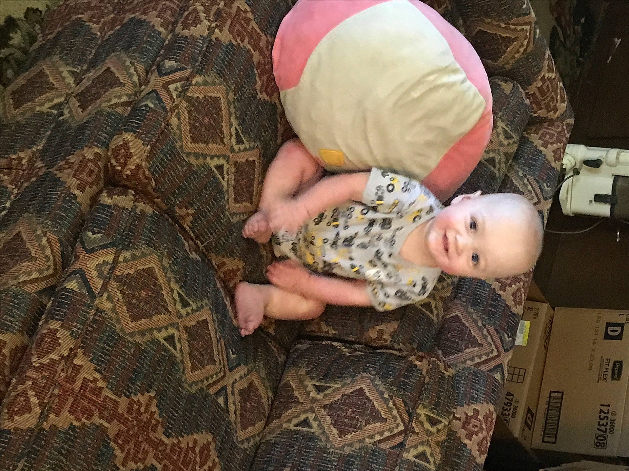 Odin is registered to the contest to win money with this photo: baby, camouflage, child, design, joy, military, military_camouflage, pattern, person, sleep, soldier, toddler