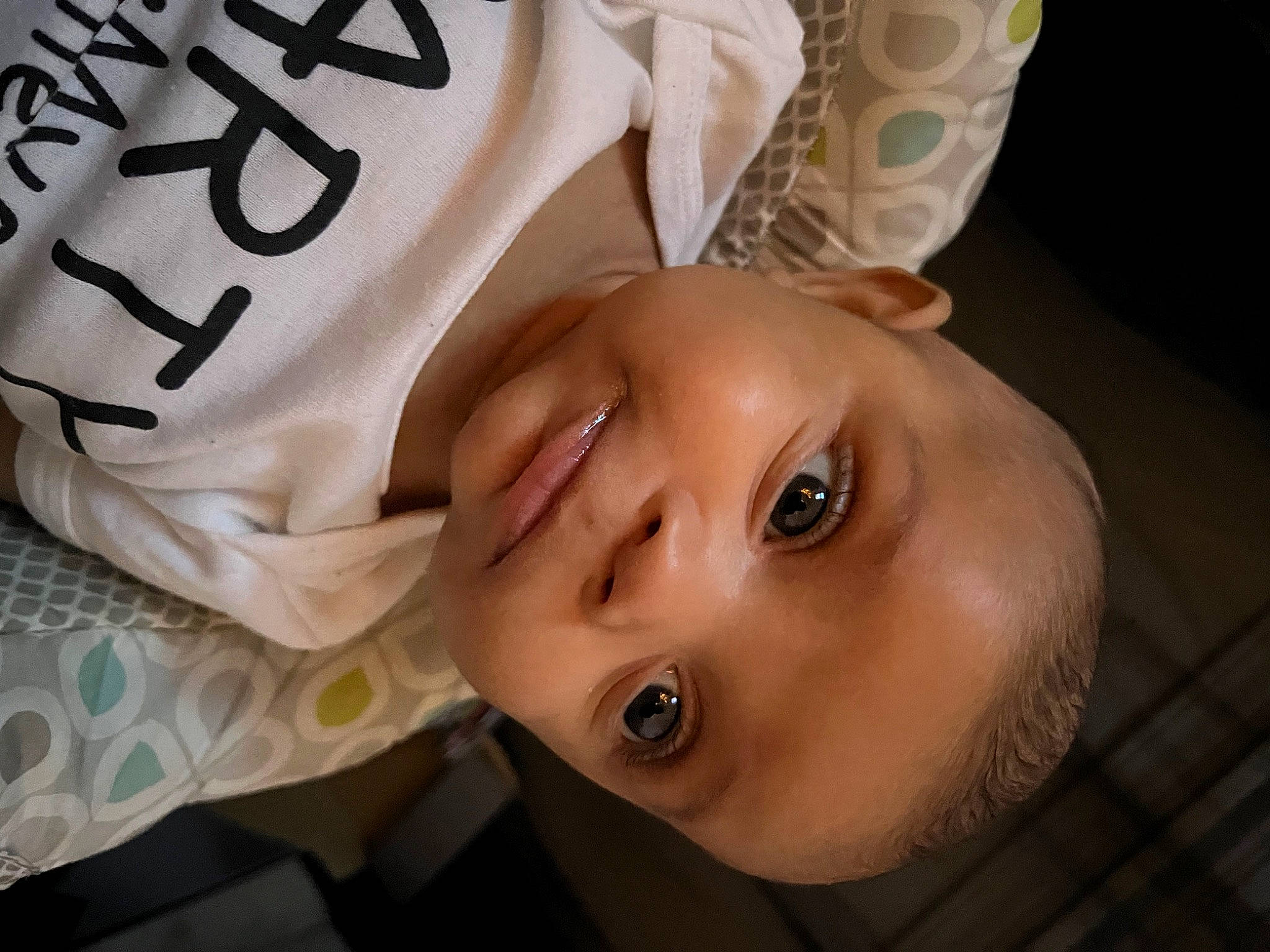 Derrick is registered to the contest to win money with this photo: cheek, child, chin, eyebrow, eyelash, flash_photography, forehead, fun, happy, lip, neck, nose, pattern, person, portrait, portrait_photography, skin, sleeve, smile, toddler