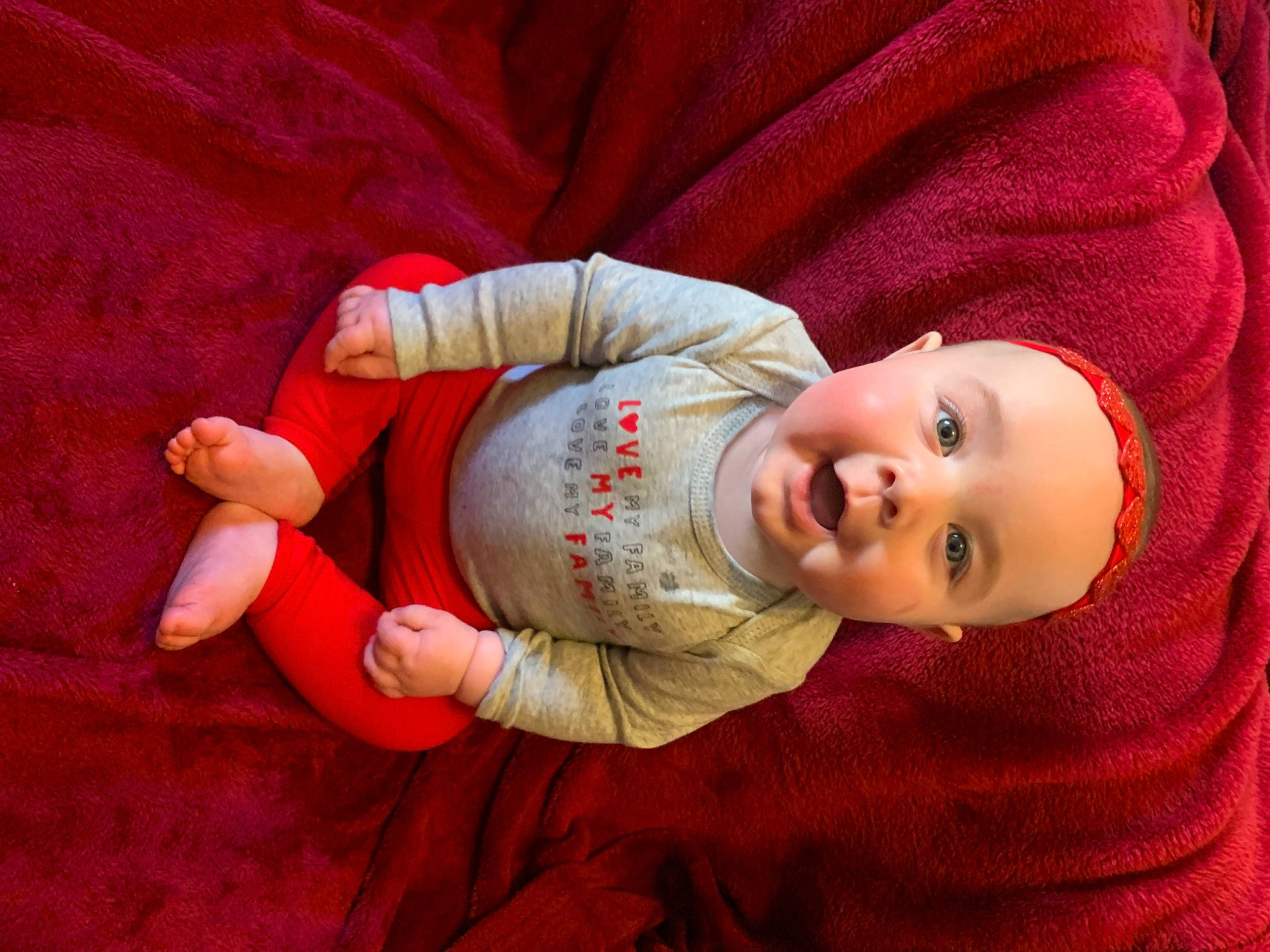 Luna joined the competition — help win amazing prizes! baby, baby_products, baby_toddler_clothing, cheek, child, comfort, eye, finger, gesture, hat, human_body, nose, pattern, person, skin, sleeve, smile, textile, toddler, tree