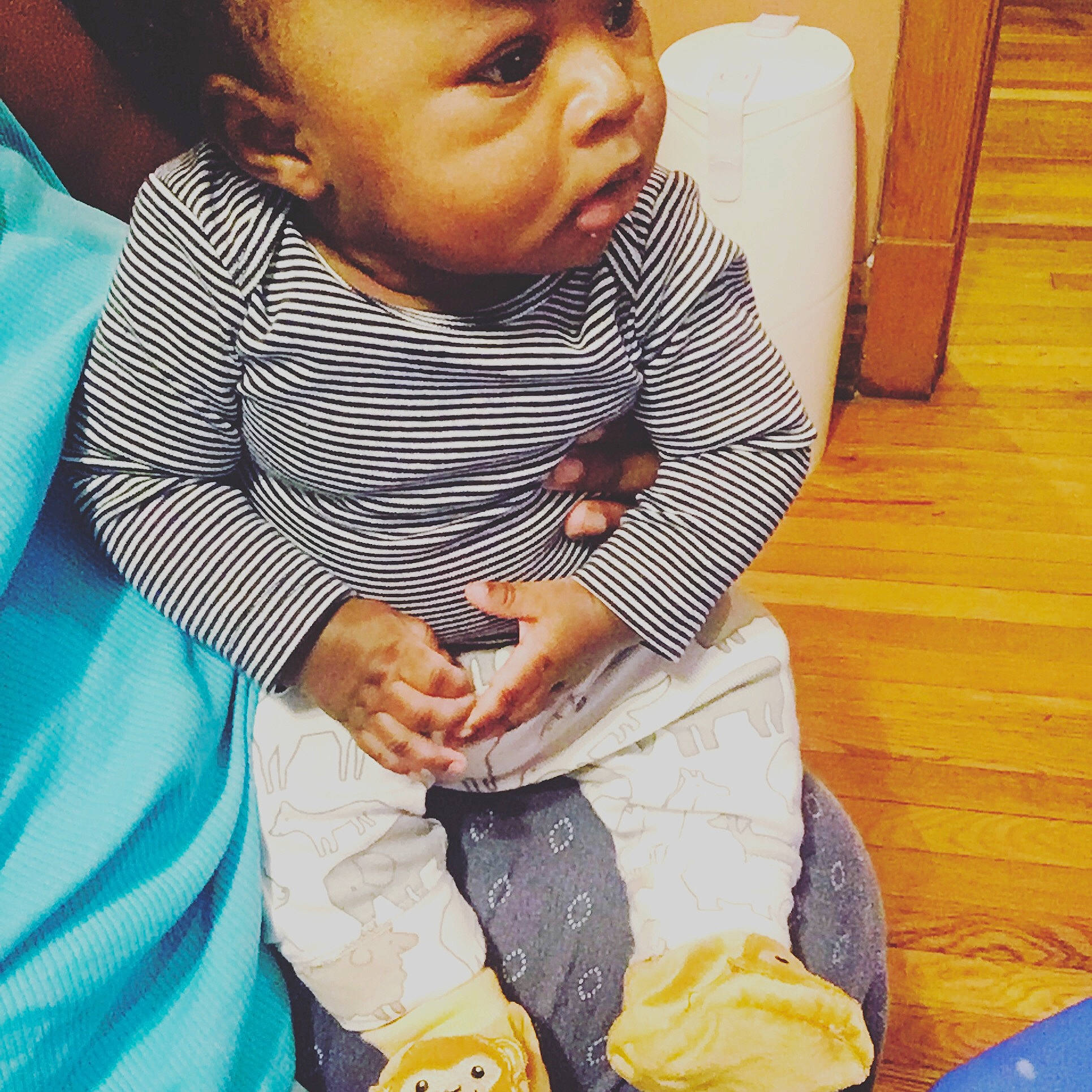 Treden is registered to the contest to win money with this photo: baby, cheek, child, cool, happy, person, smile, t_shirt, toddler