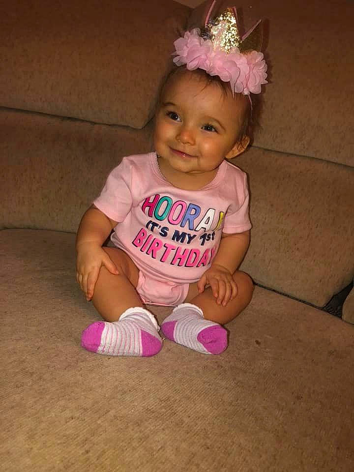 Kenlee is registered to the contest to win money with this photo: baby, baby_toddler_clothing, cheek, child, costume, crown, fashion_accessory, fun, hair_accessory, headband, headgear, headpiece, joy, person, pink, play, skin, smile, tiara, toddler