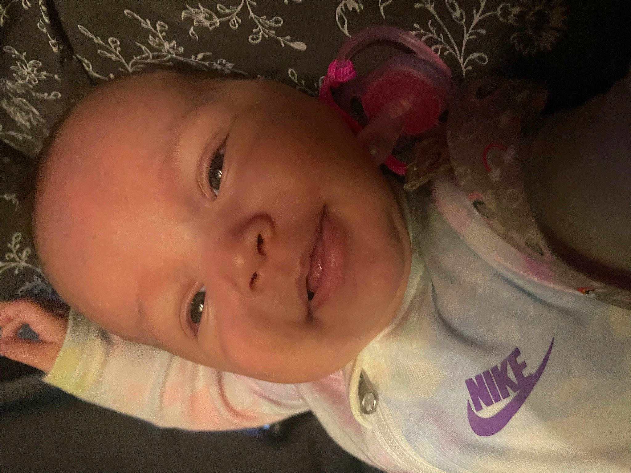 Azalea is registered to the contest to win money with this photo: baby, cheek, chin, ear, eye, eyebrow, eyelash, face, facial_expression, forehead, head, human, iris, lip, mouth, neck, nose, person, skin, smile