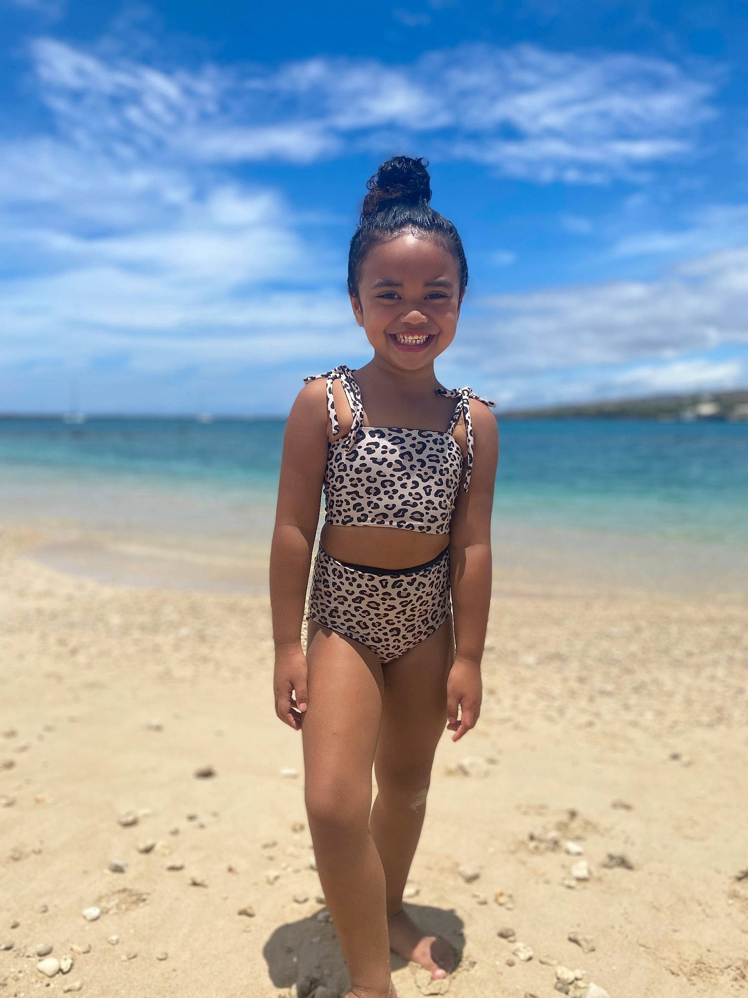 Nahe is registered to the contest to win money with this photo: abdomen, beach, black_hair, blue, brassiere, chest, cloud, flash_photography, hair, happy, head, human_body, joy, people_on_beach, person, sky, smile, swimwear, travel, trunk