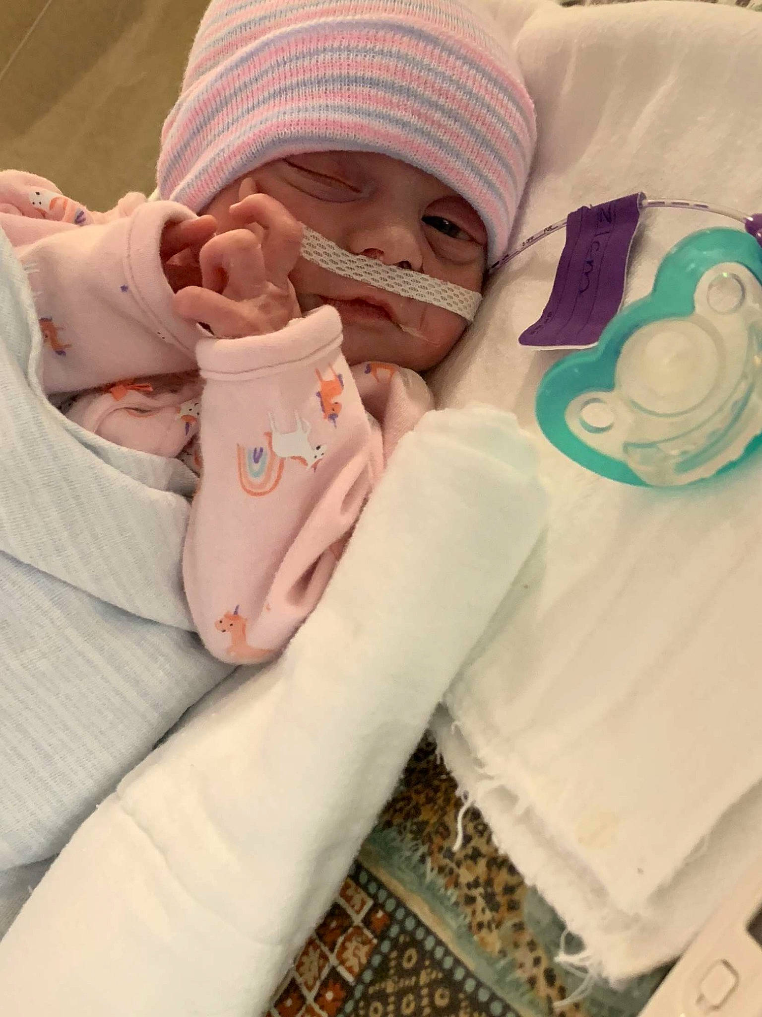 Aleena joined the competition — help win amazing prizes! baby, baby_sleeping, baby_toddler_clothing, cap, child, comfort, eyelash, eyewear, finger, hand, hat, headgear, linens, nail, person, pink, skin, sleeve, thumb, toddler