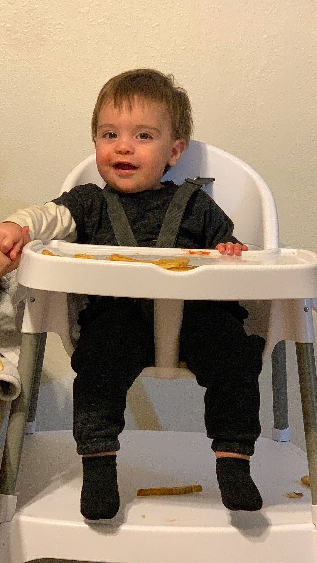 Lucas joined the competition — help win amazing prizes! chair, child, desk, hair, jacket, knee, leg, person, play, product, room, shelf, shoe, sitting, sleeve, smile, sneakers, sock, t_shirt, table