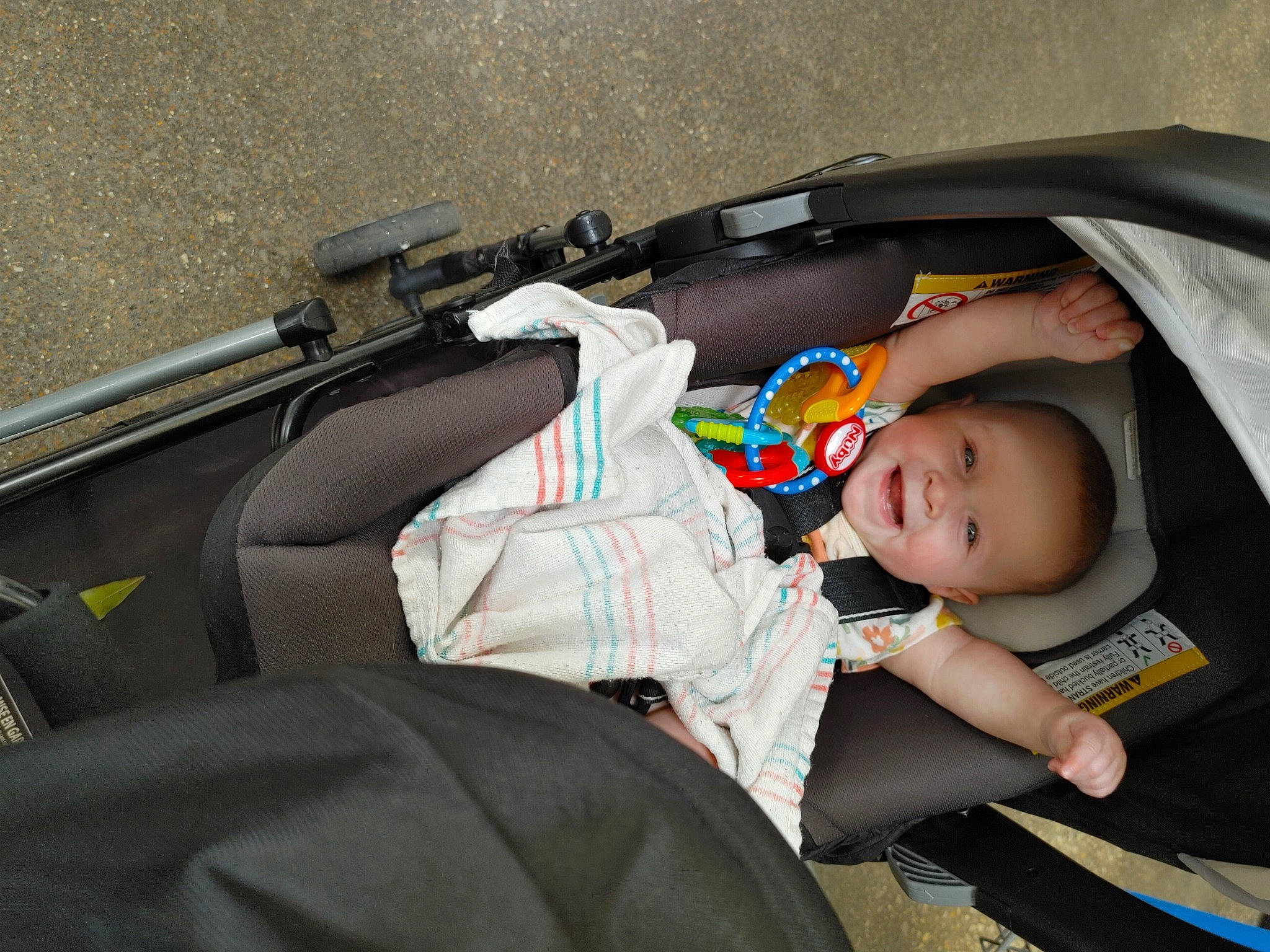 Natalie is registered to the contest to win money with this photo: auto_part, automotive_design, automotive_exterior, baby, baby_carriage, baby_products, baby_safety, baby_toddler_clothing, bag, baggage, car_seat, child, comfort, joy, lap, motor_vehicle, nap, person, sitting, sleep